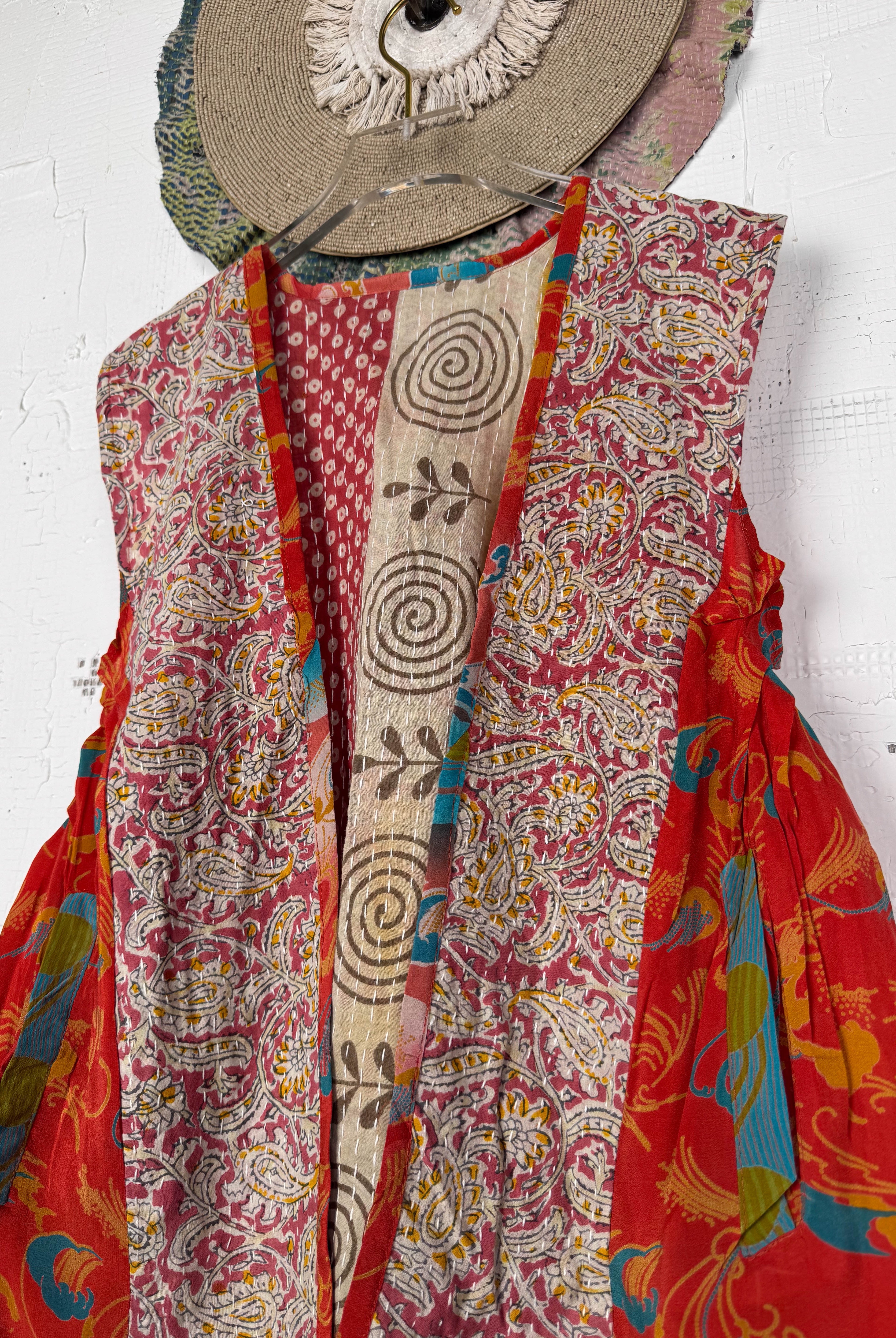 Bohemian silk vest - Love Protect Sustain