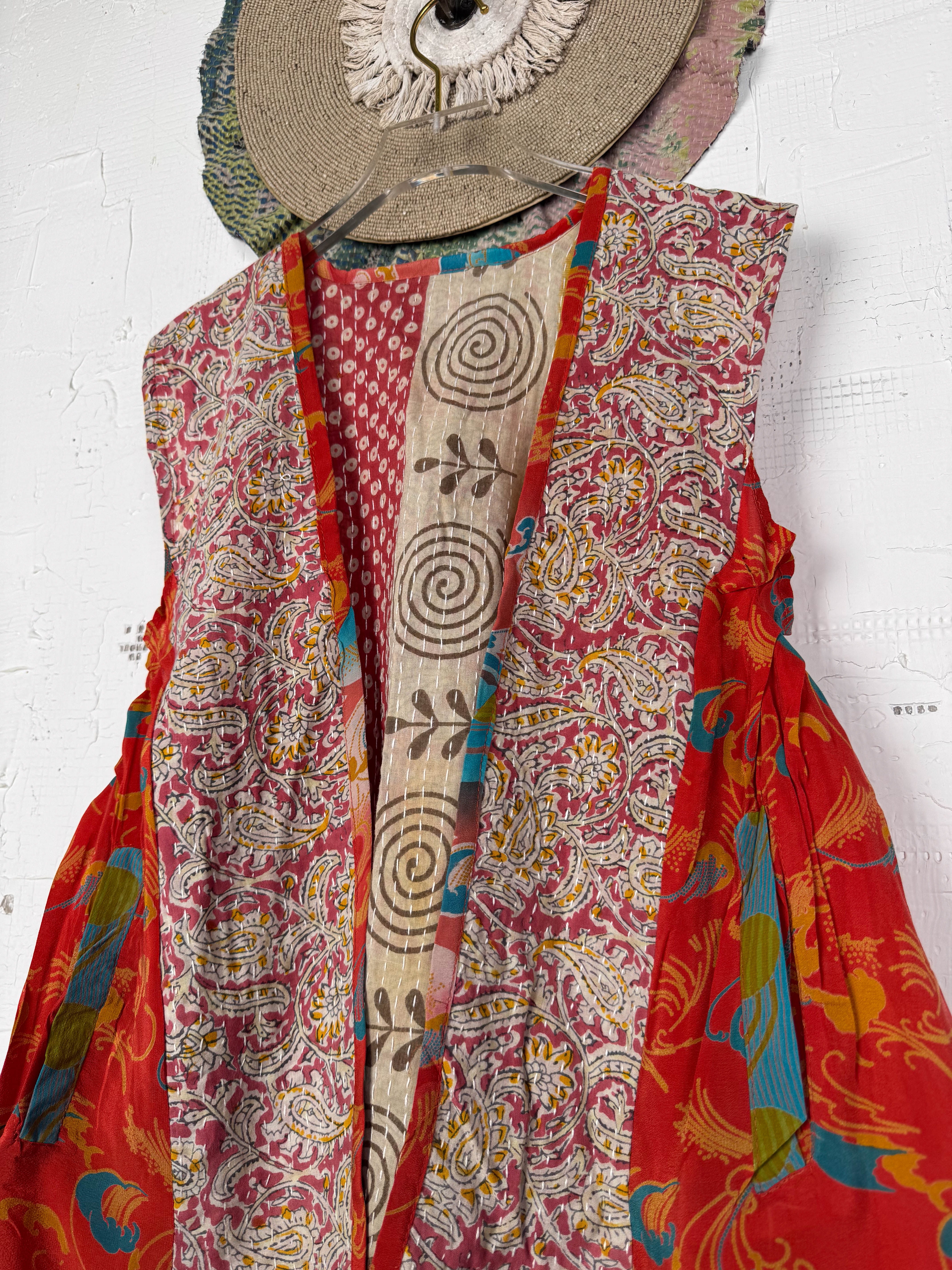 Bohemian silk vest - Love Protect Sustain