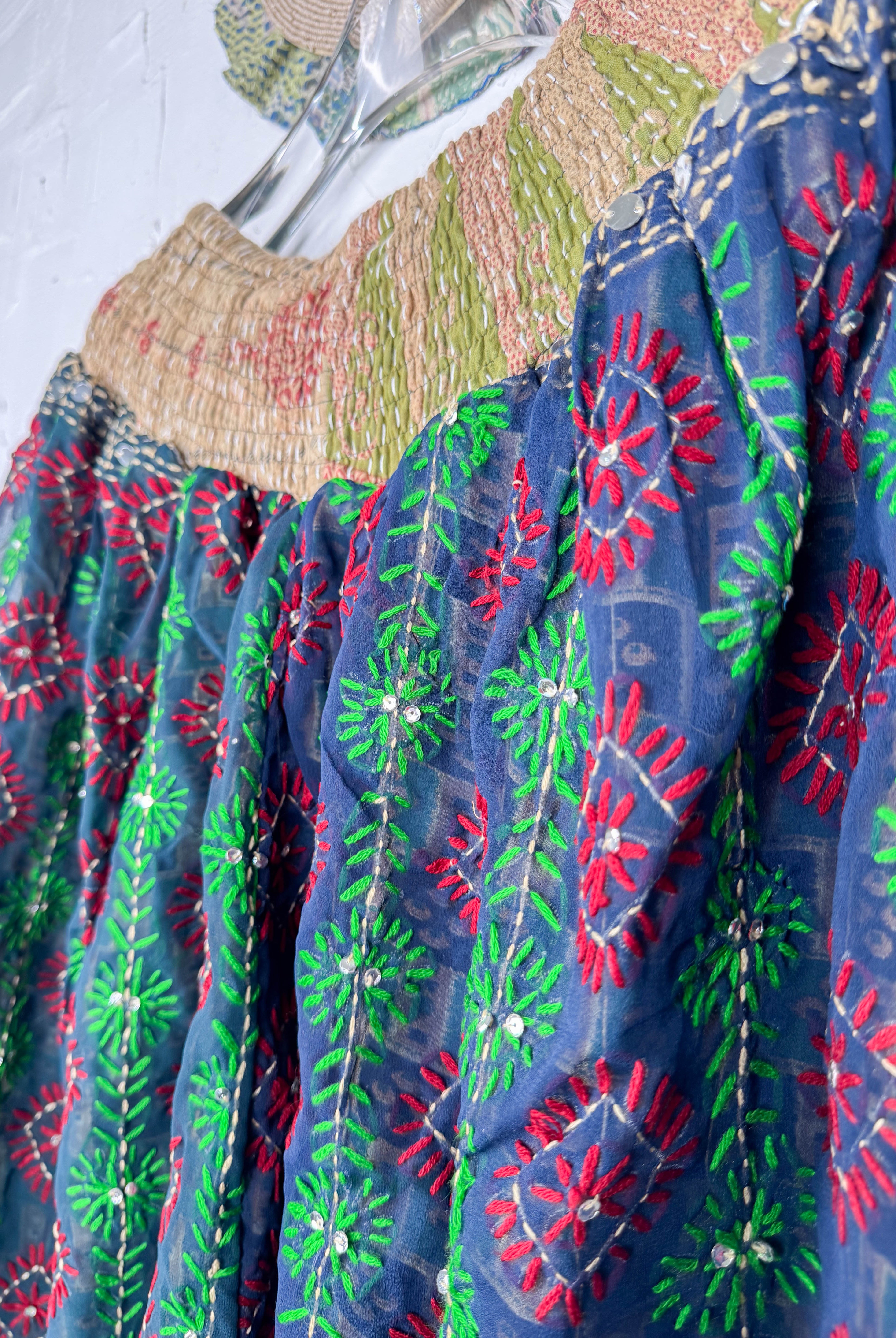 Bohemian travel pants embroidered- Love Protect Sustain