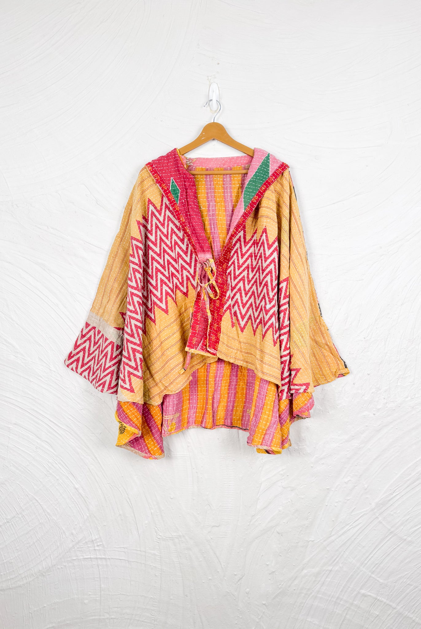 Boho Kantha Poncho - Love Protect Sustain