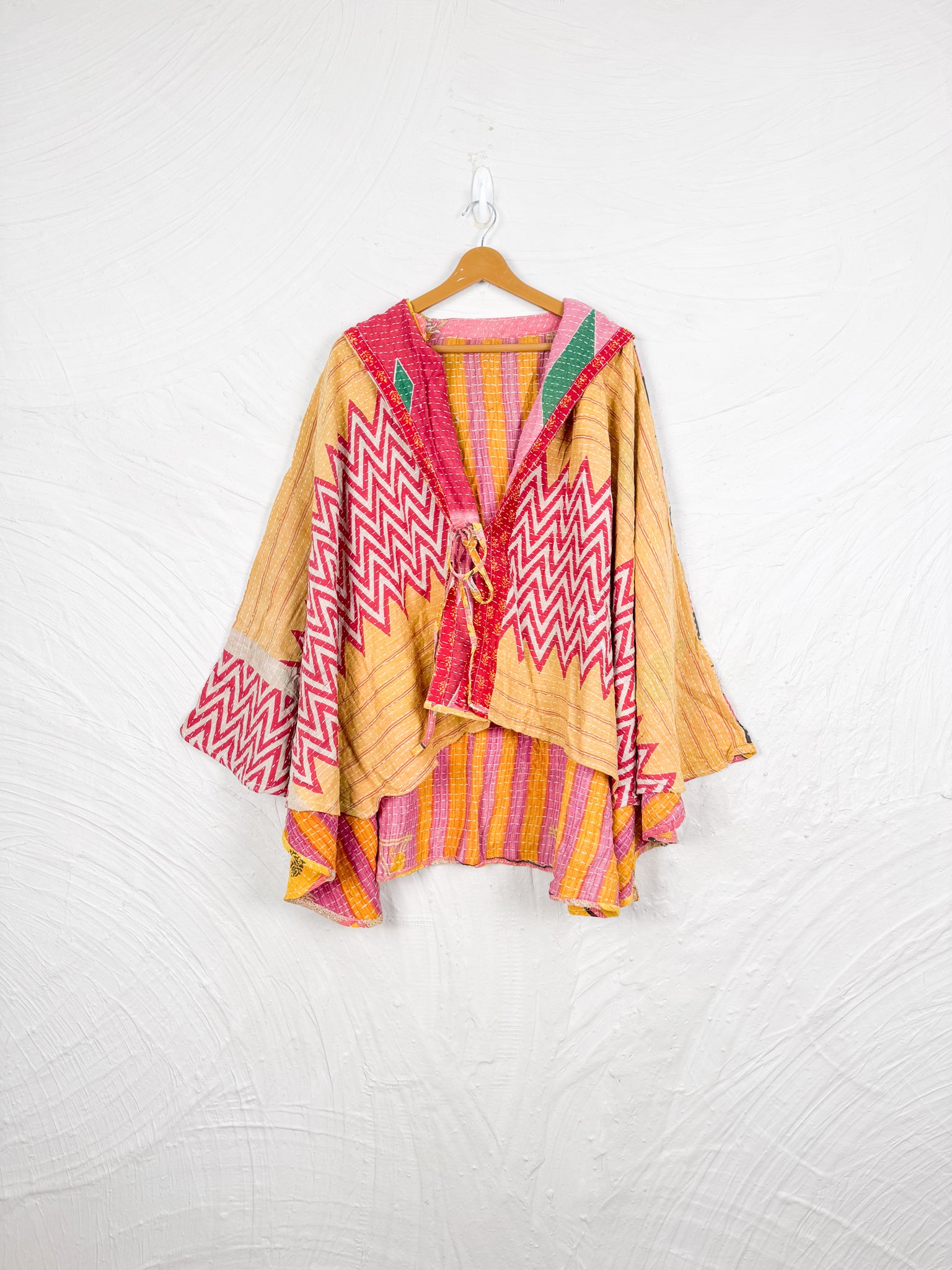 Boho Kantha Poncho - Love Protect Sustain