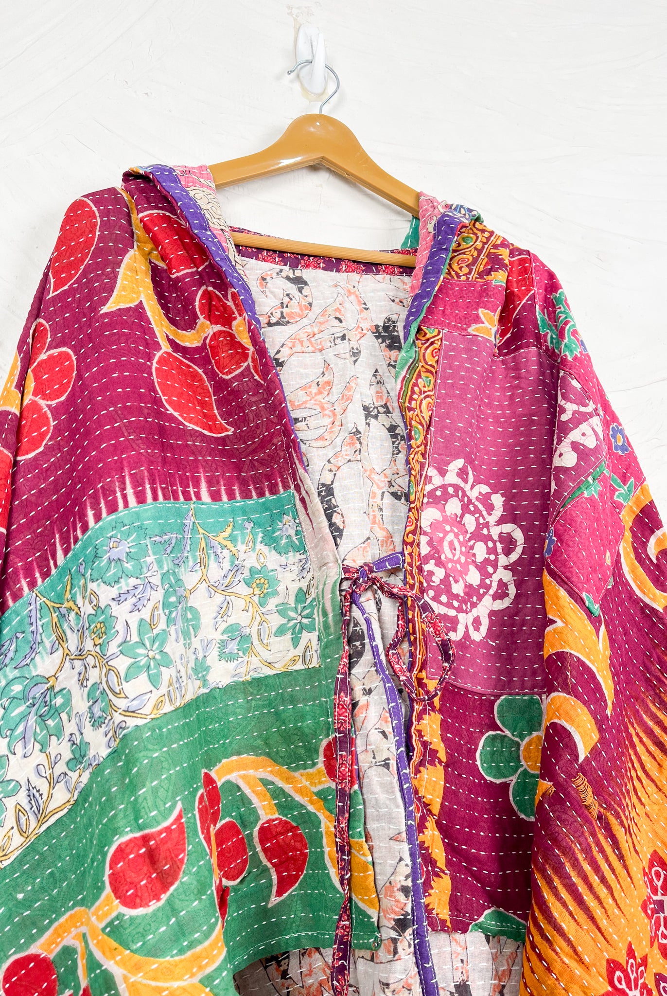 Boho Kantha Poncho - Love Protect Sustain