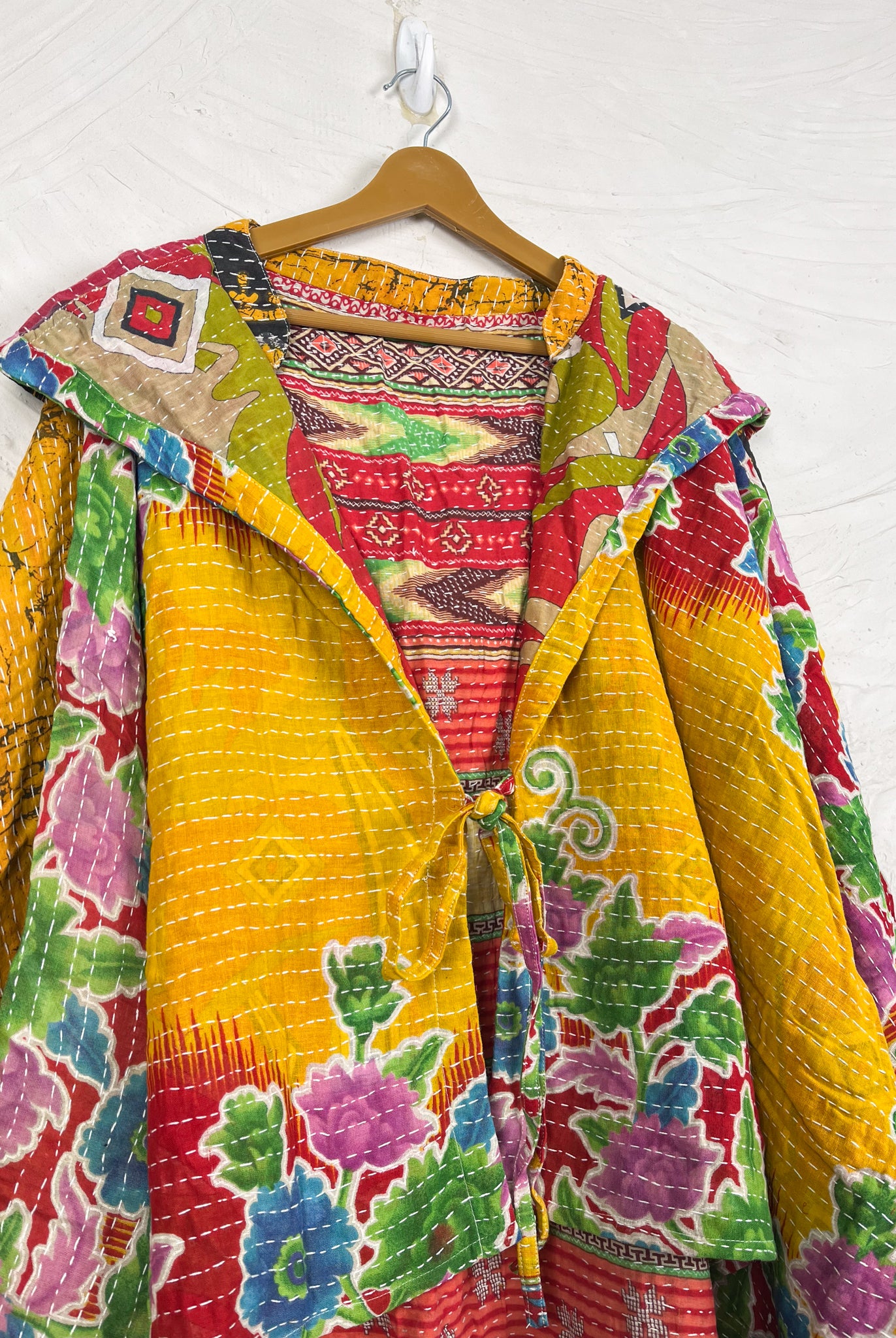 Boho Kantha Poncho - Love Protect Sustain