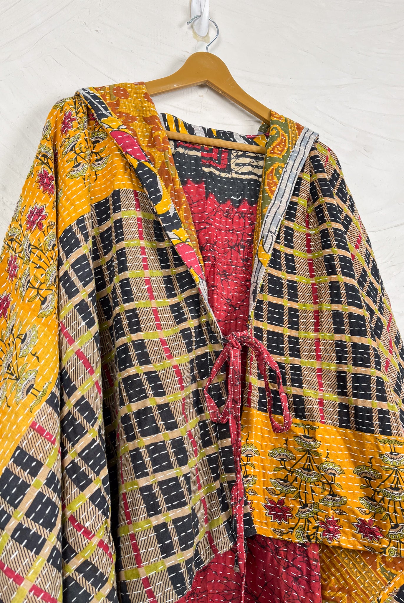 Boho Kantha poncho - Love Protect Sustain