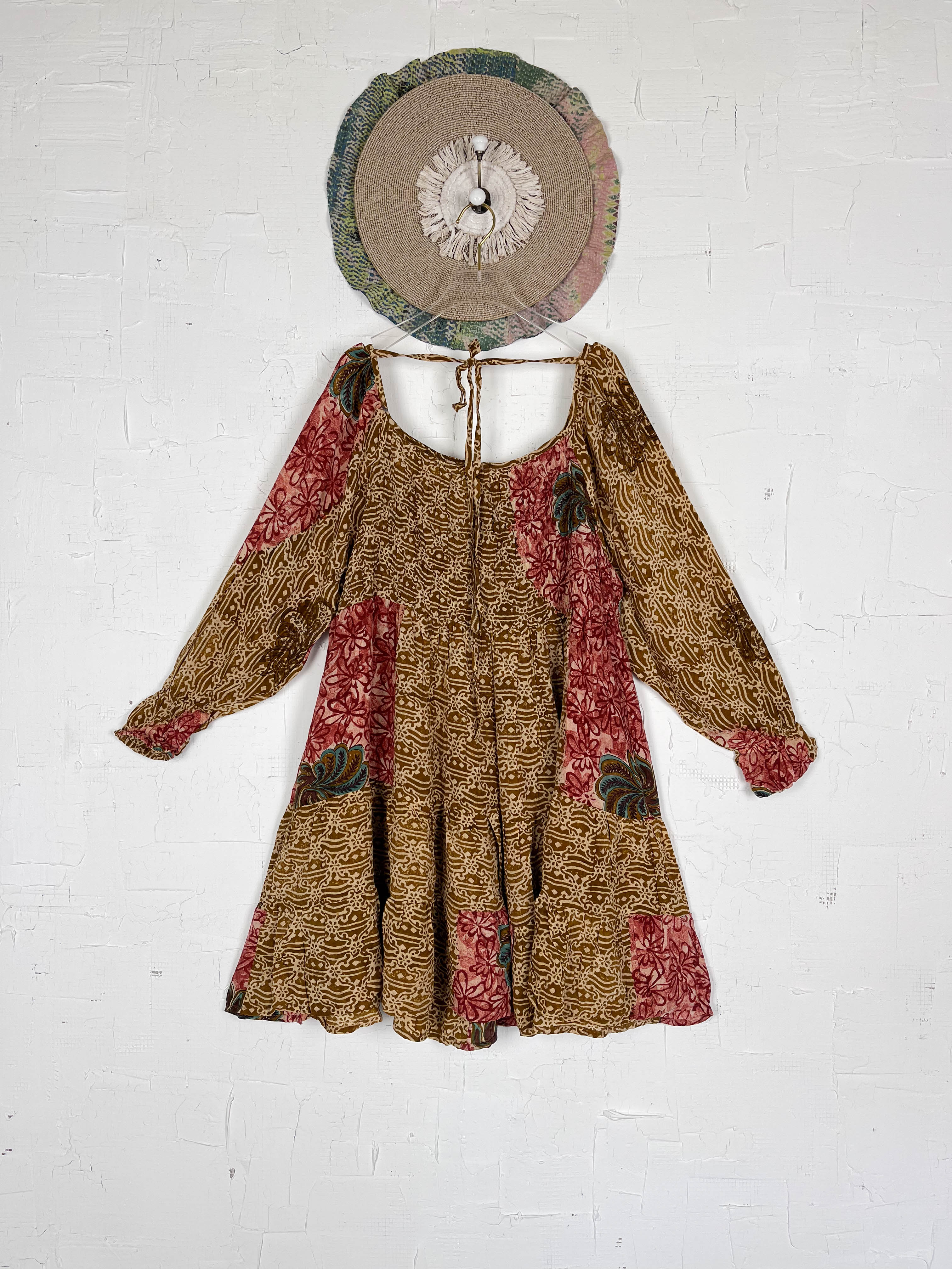 Boho Patchwork dress - Love Protect Sustain