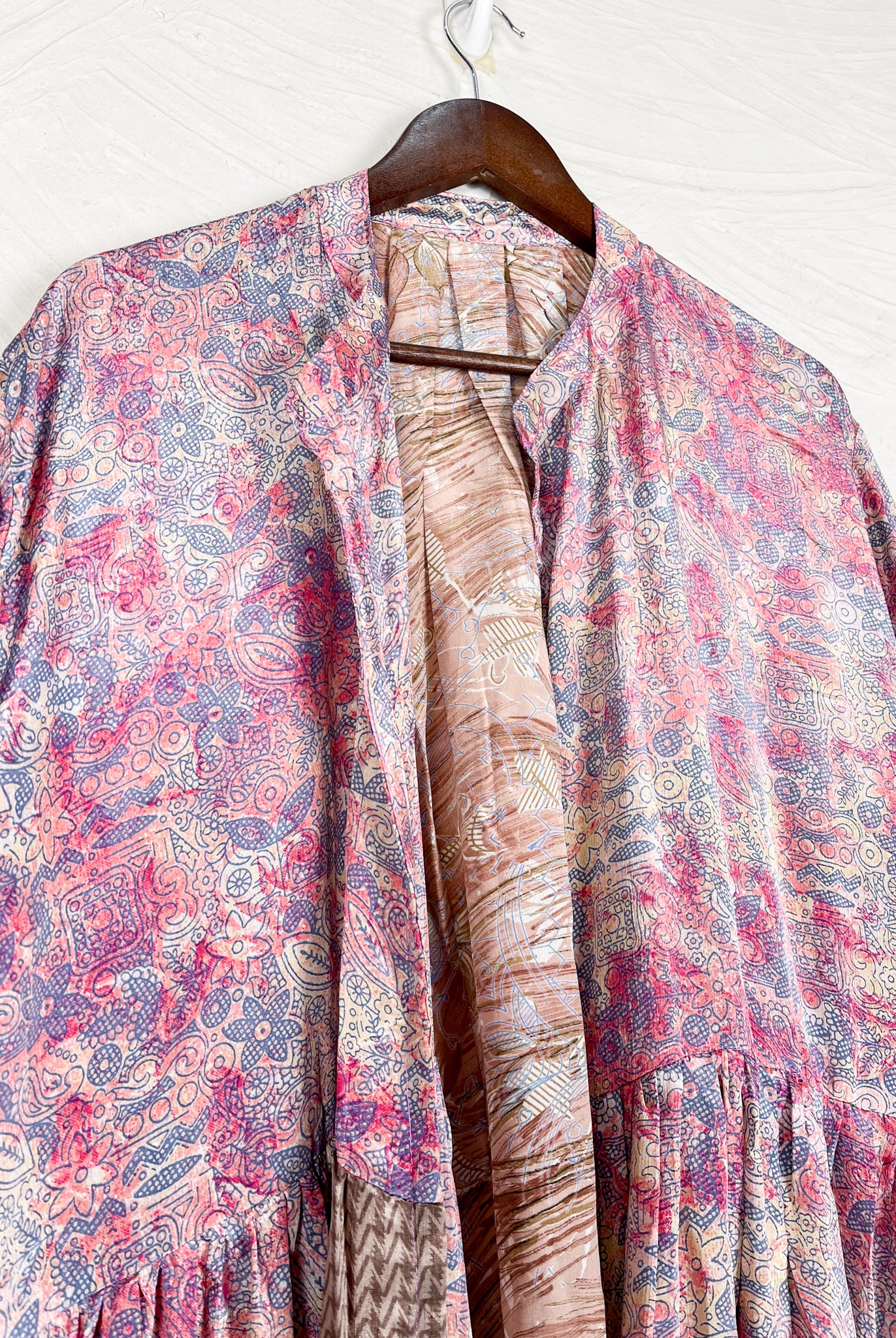 Boho Silk Long Dress - Love Protect Sustain