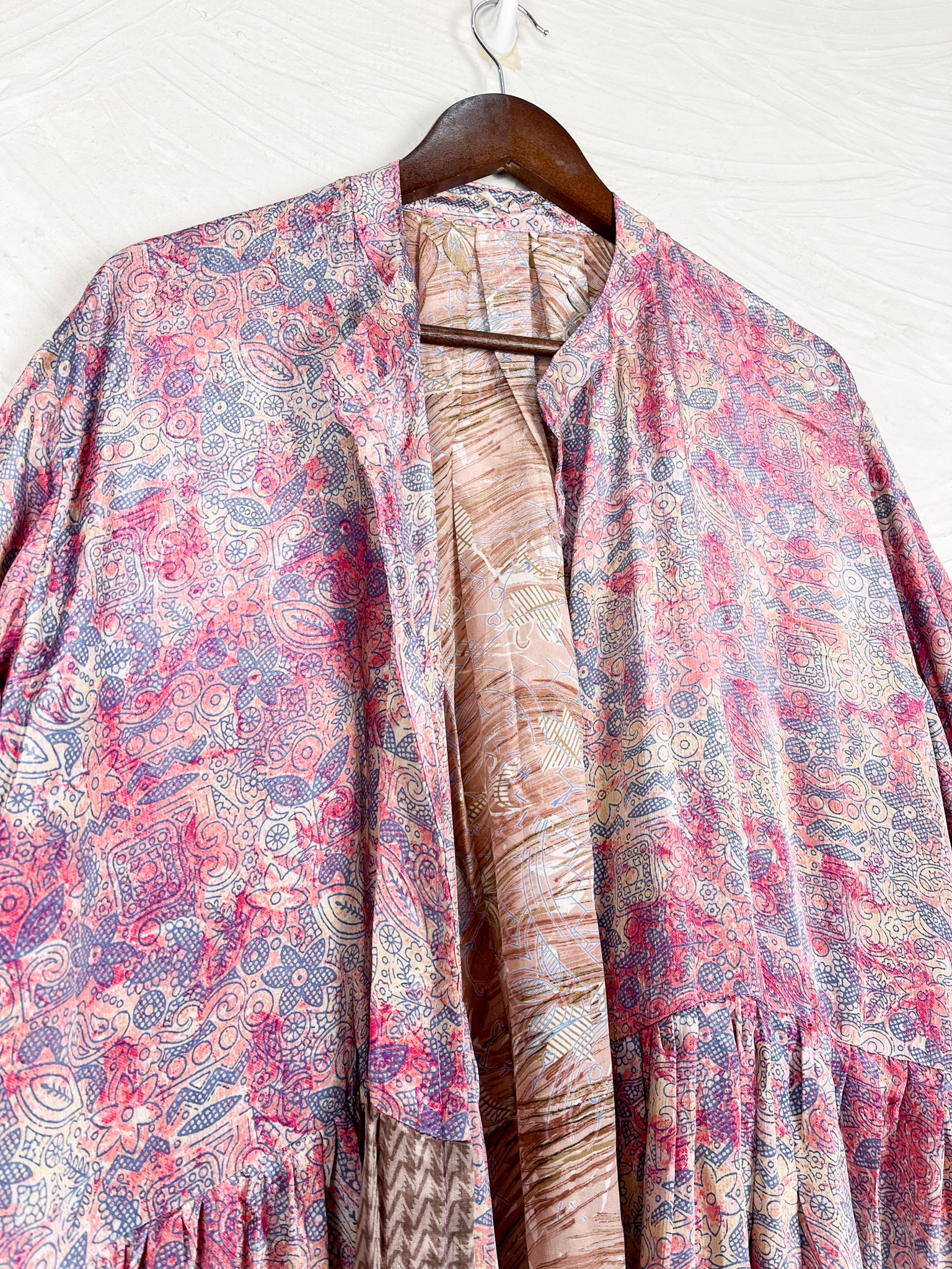 Boho Silk Long Dress - Love Protect Sustain