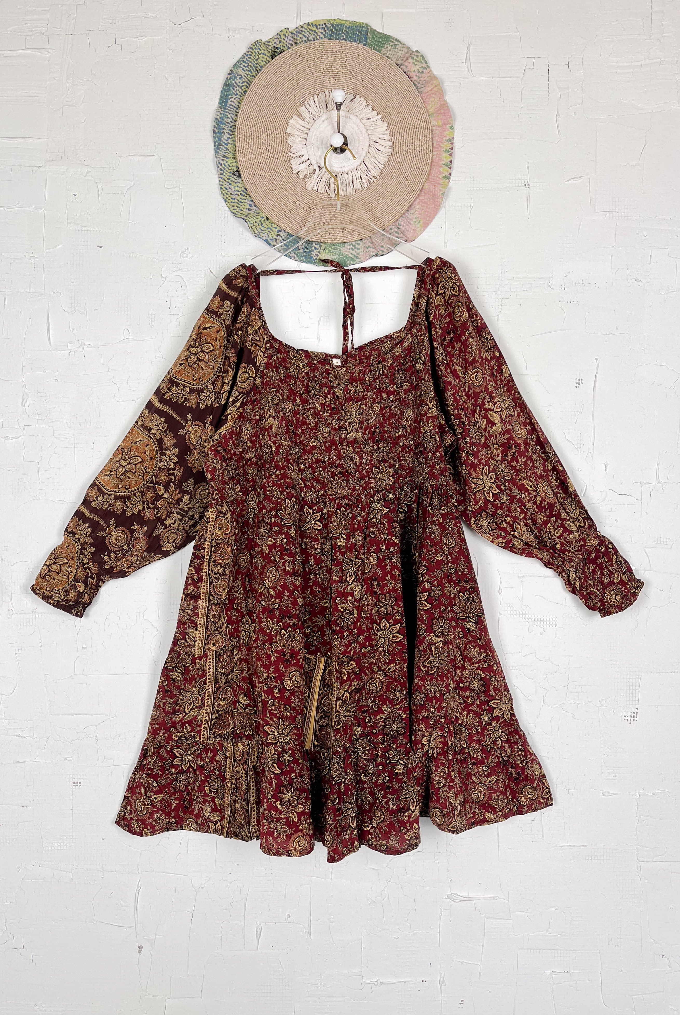 Boho Vintage Dress - Love Protect Sustain