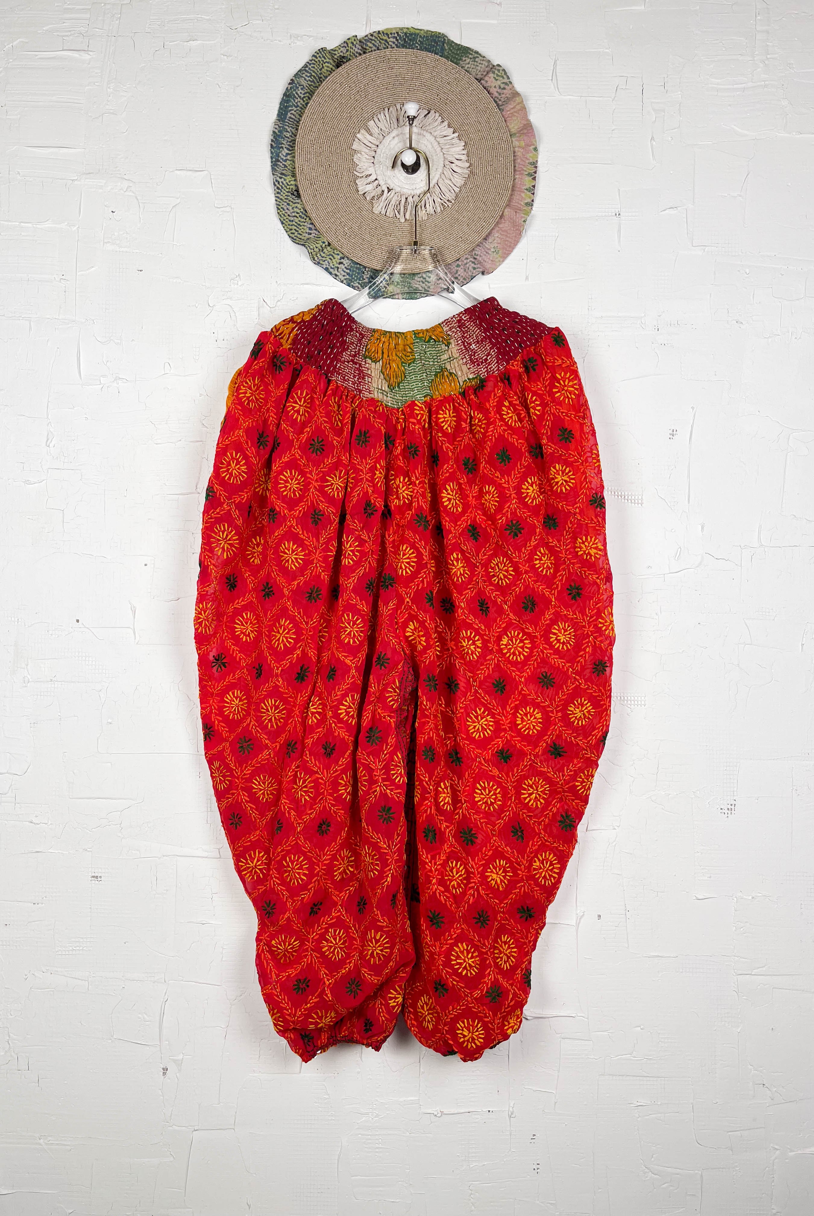 Boho embroidered pants- Love Protect Sustain