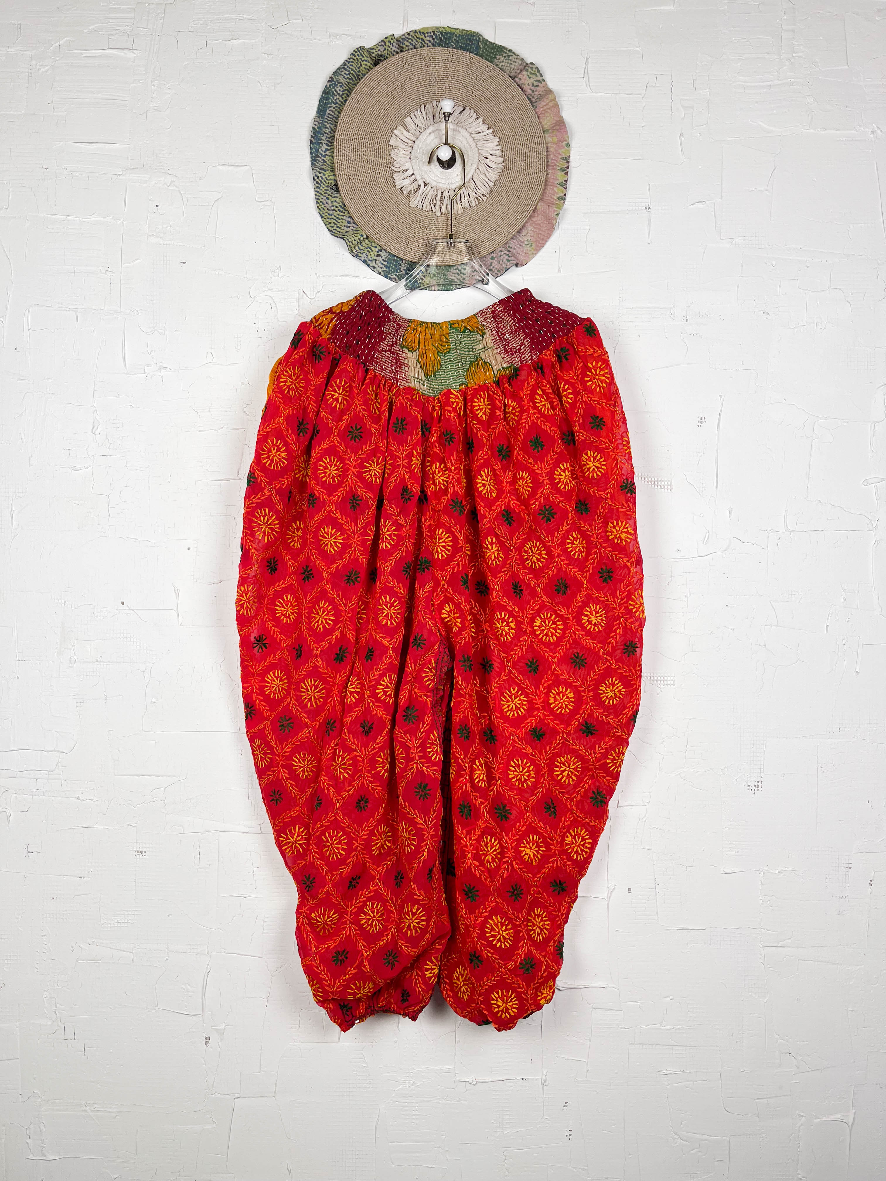 Boho embroidered pants- Love Protect Sustain