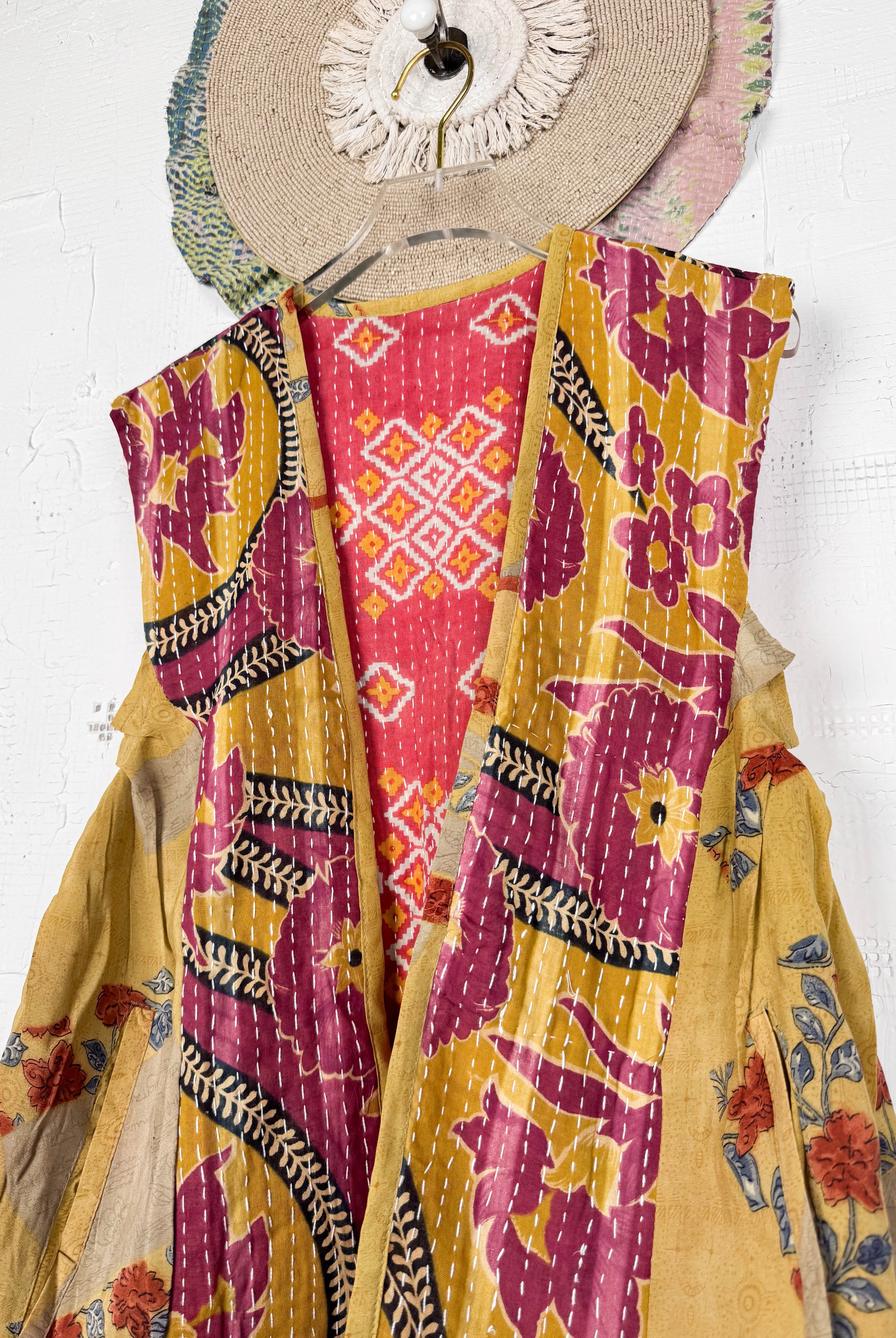 Boho festival vest - Love Protect Sustain