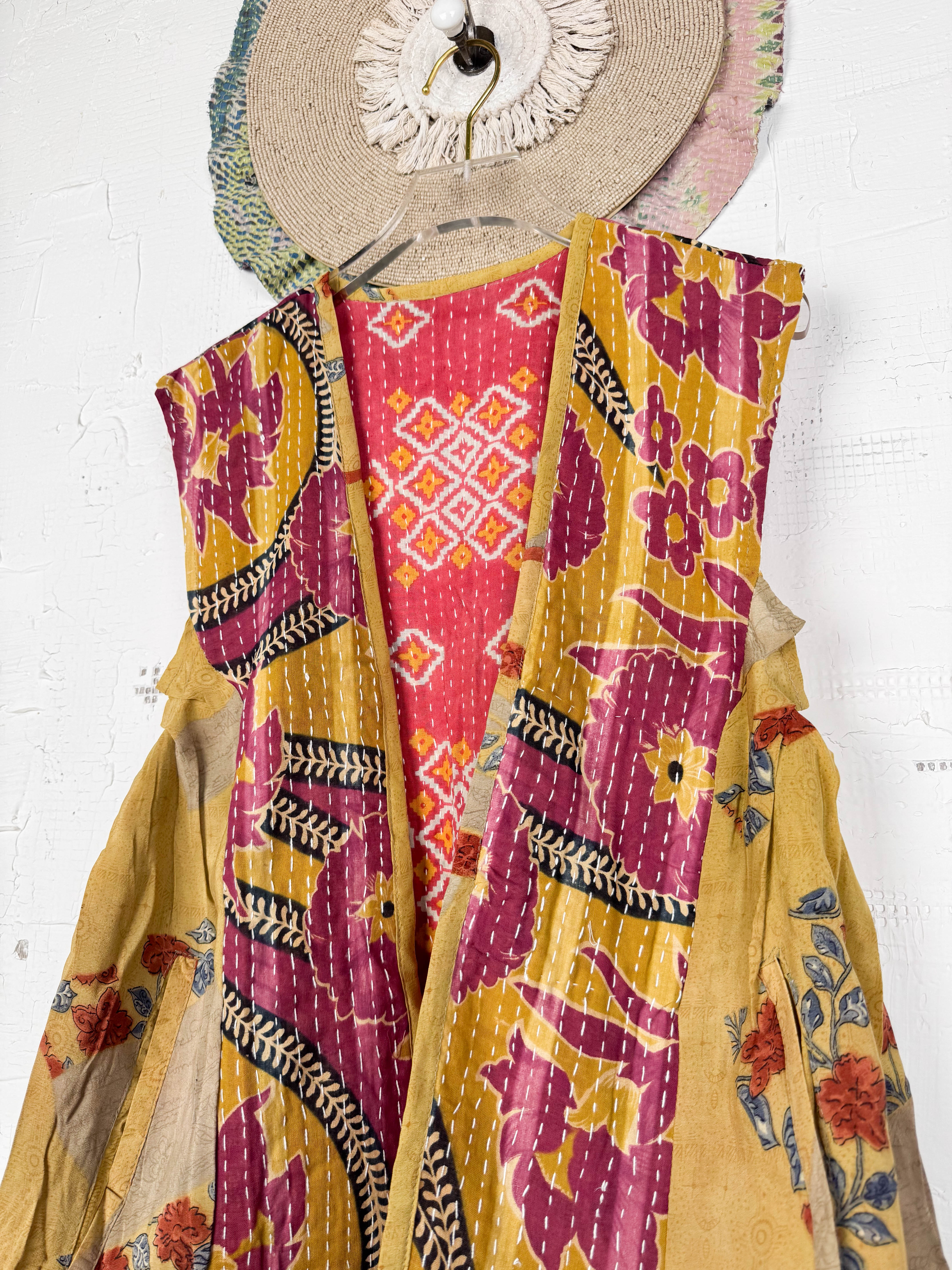 Boho festival vest - Love Protect Sustain