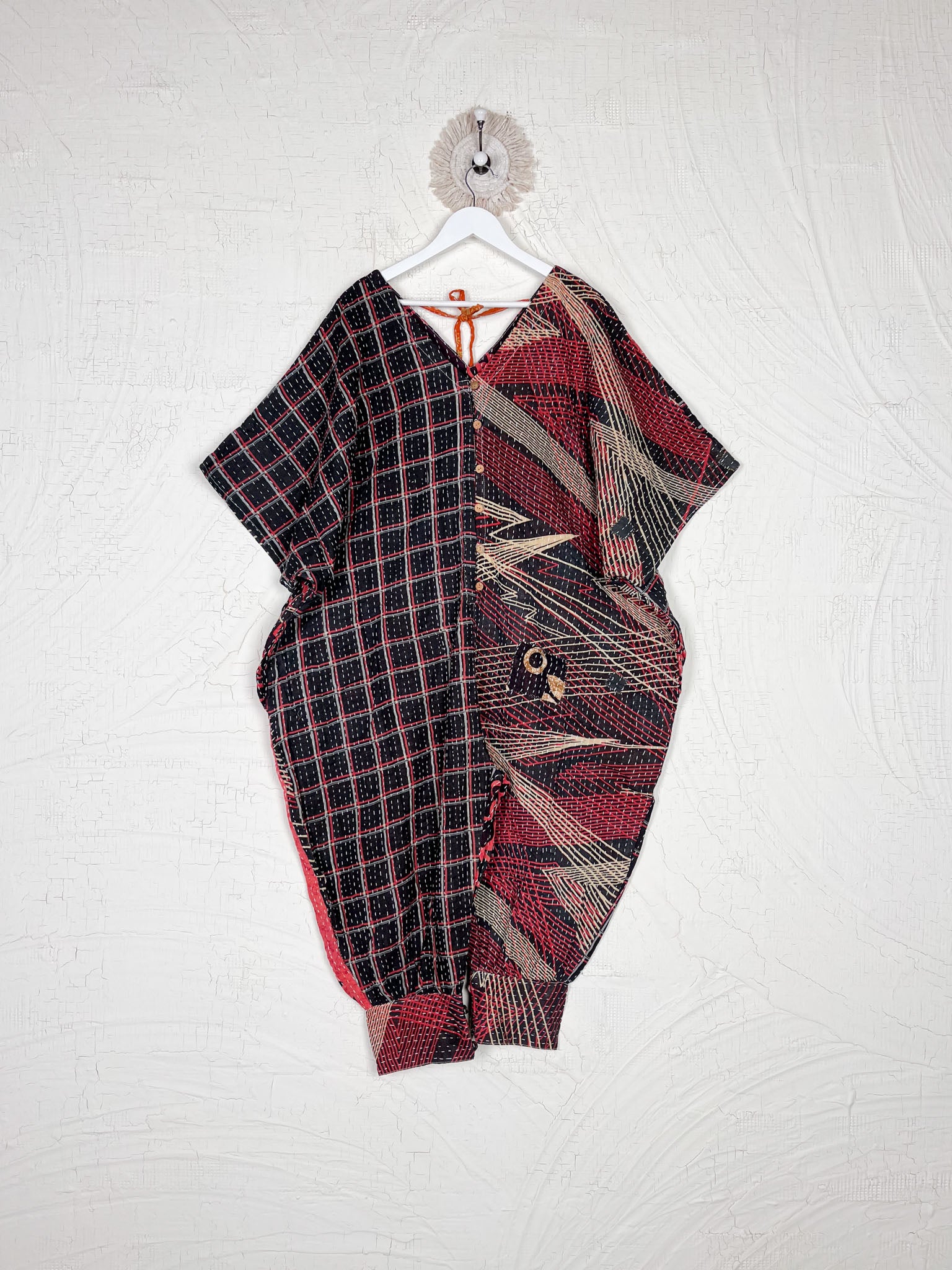 Boho jumpsuit with pockets - Love Protect Sustain