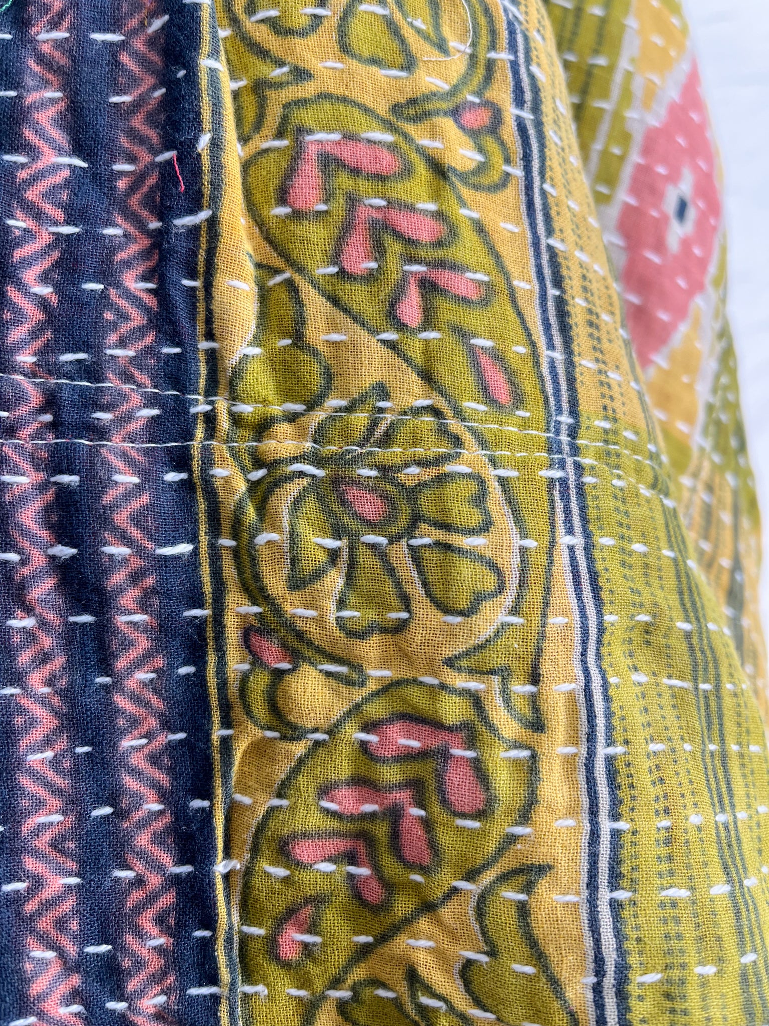 Boho kantha poncho - Love Protect Sustain