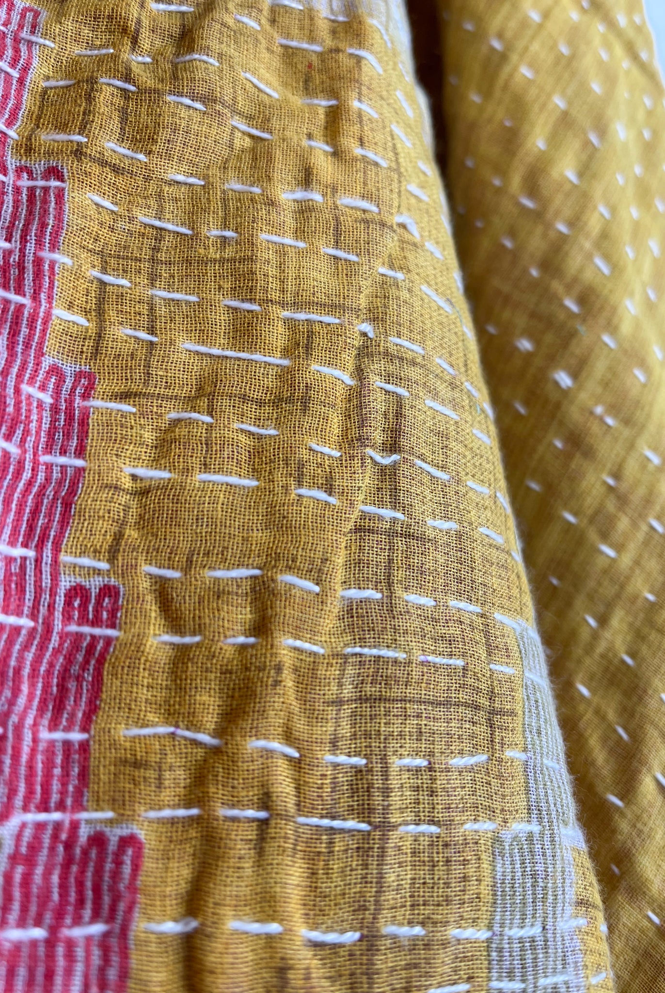 Boho kantha poncho - Love Protect Sustain