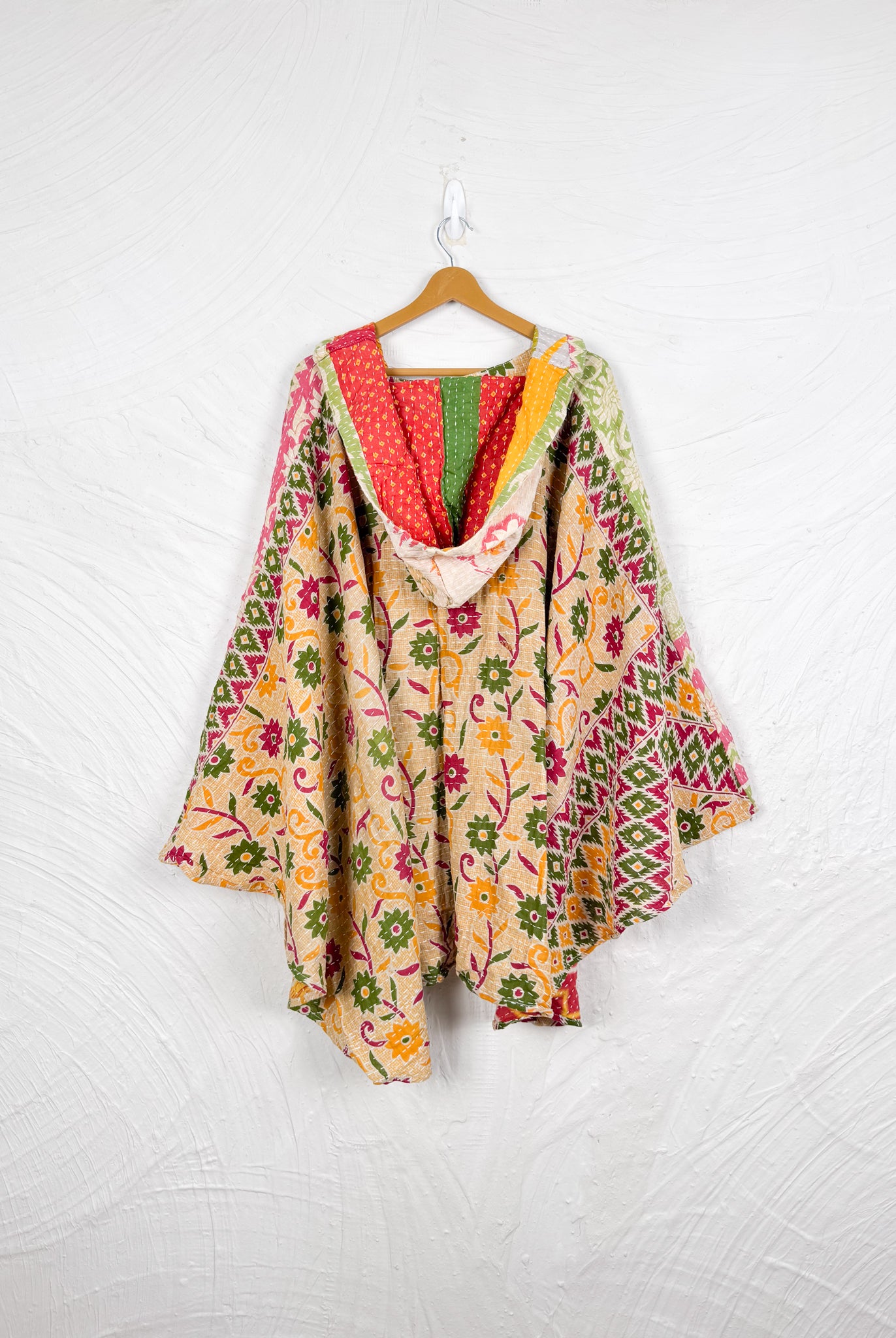 Boho kantha poncho - Love Protect Sustain