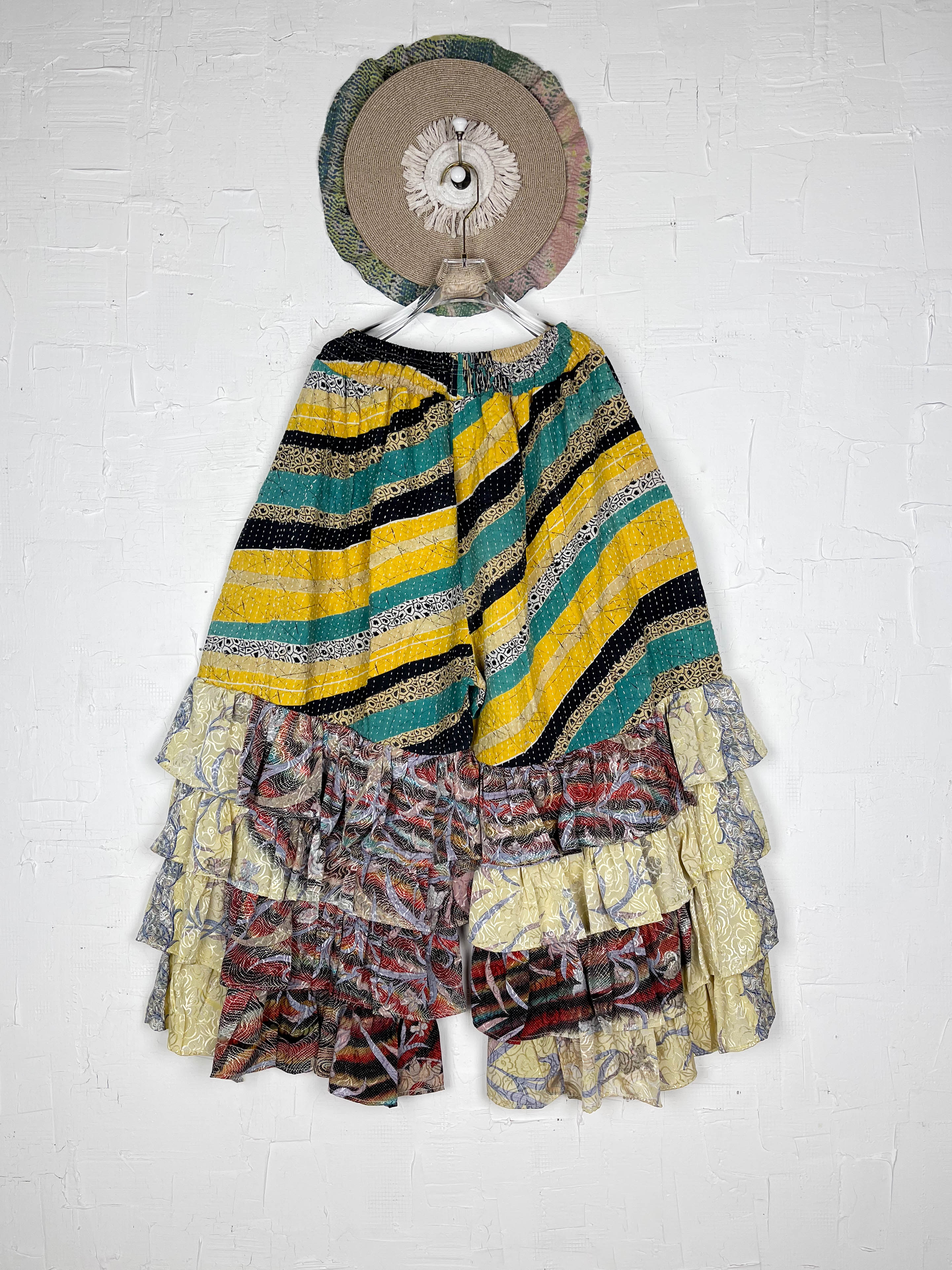 Boho maternity frill pants silk - Love Protect Sustain