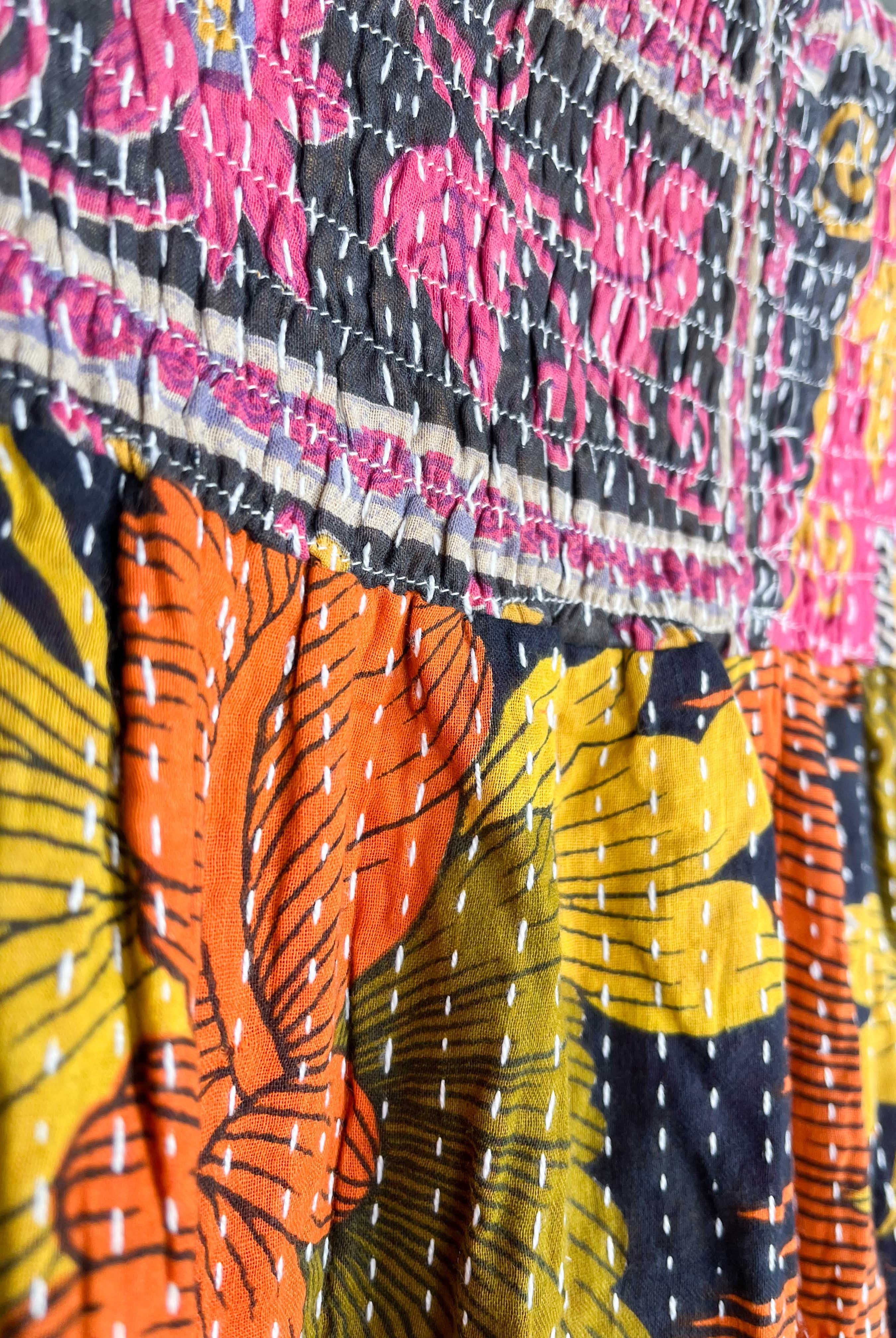 Boho patchwork skirt - Love Protect Sustain