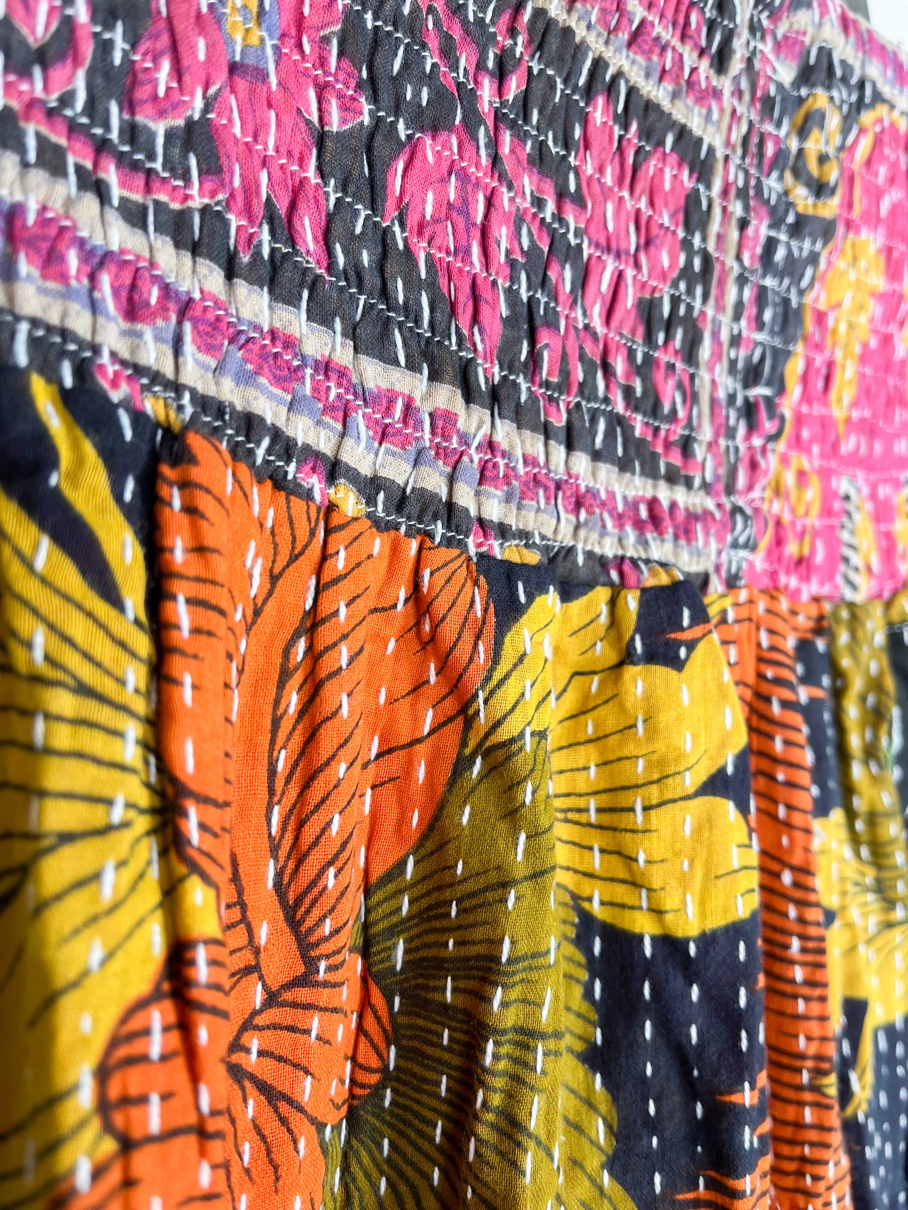 Boho patchwork skirt - Love Protect Sustain