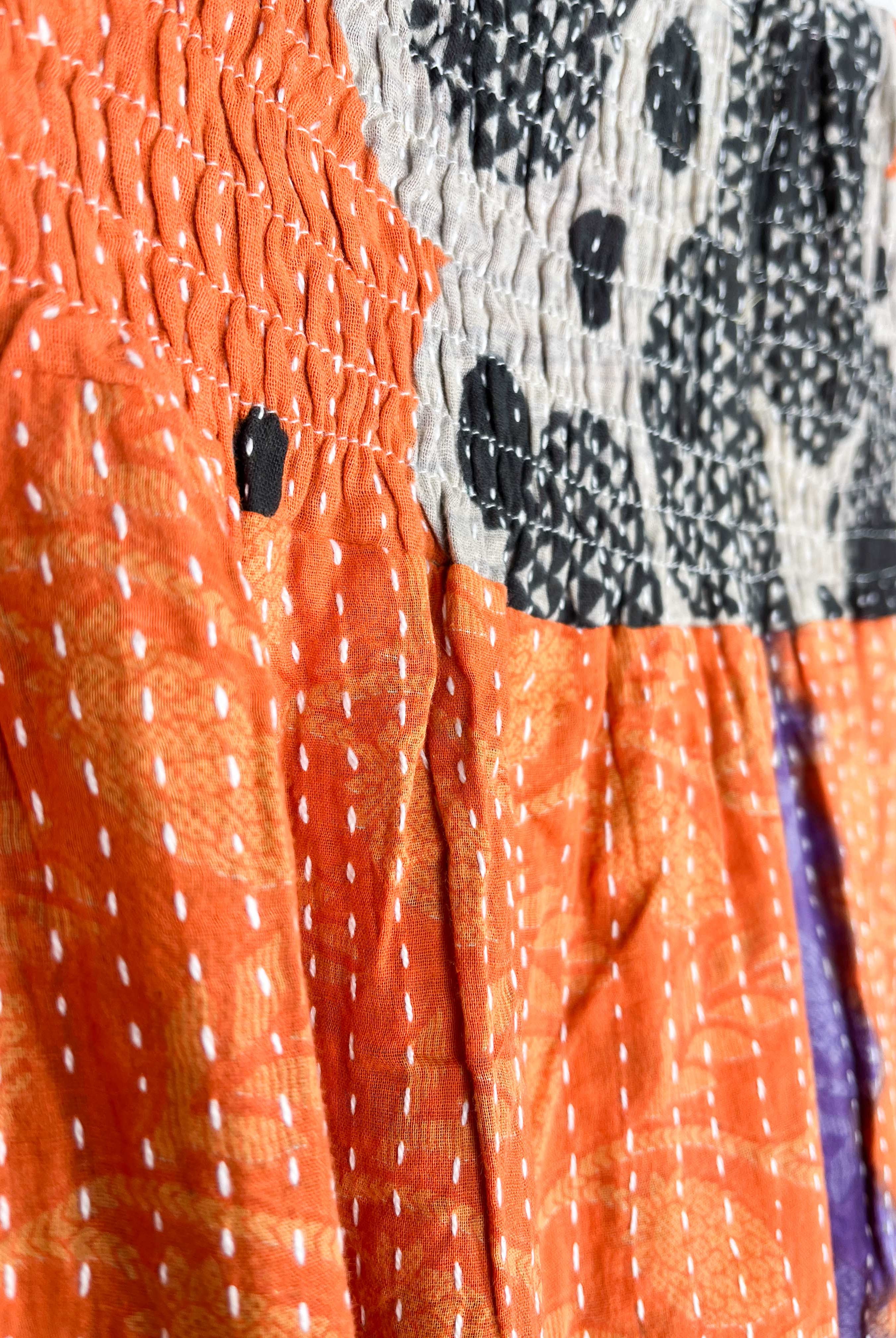 Boho patchwork skirt - Love Protect Sustain