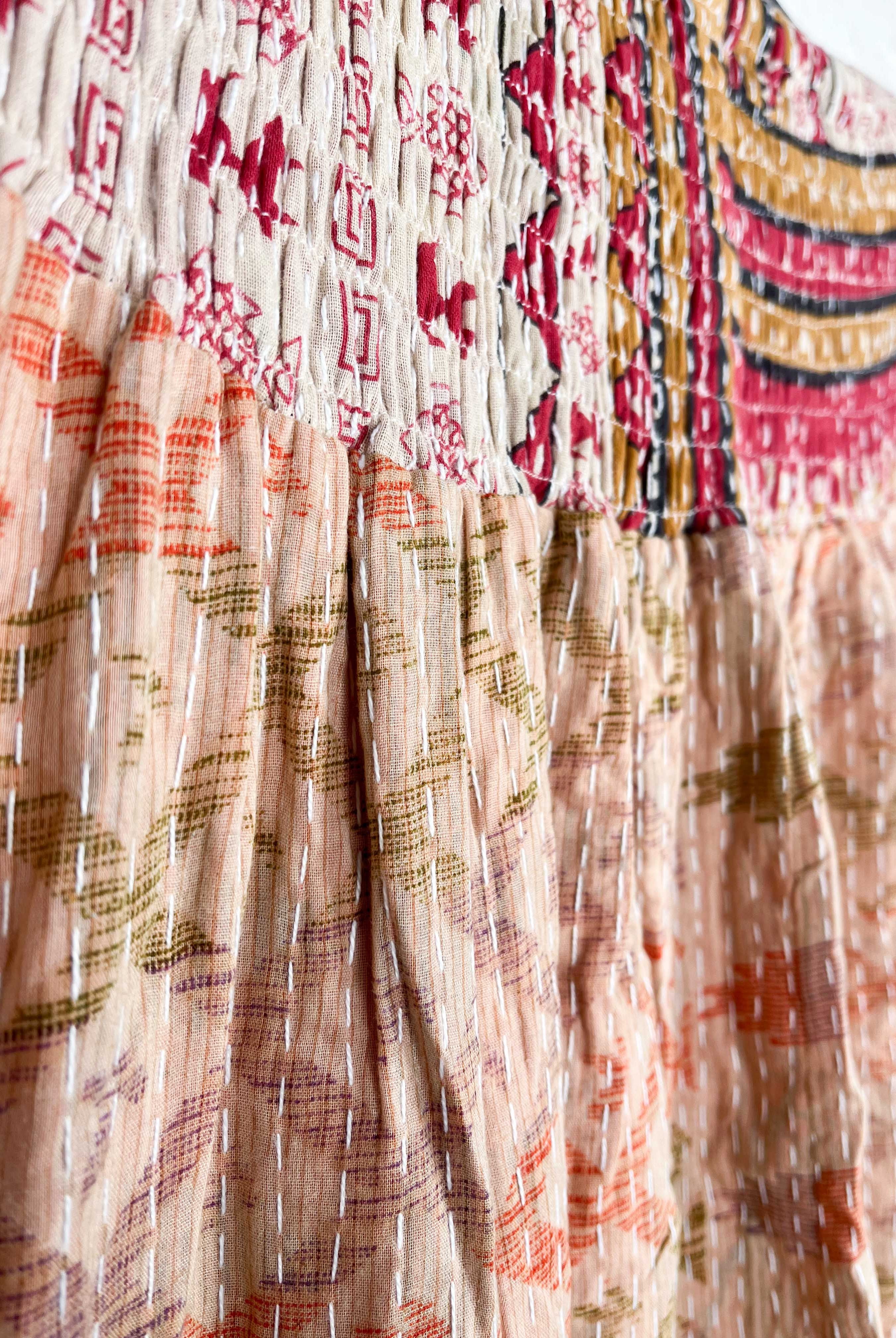 Boho patchwork skirt - Love Protect Sustain