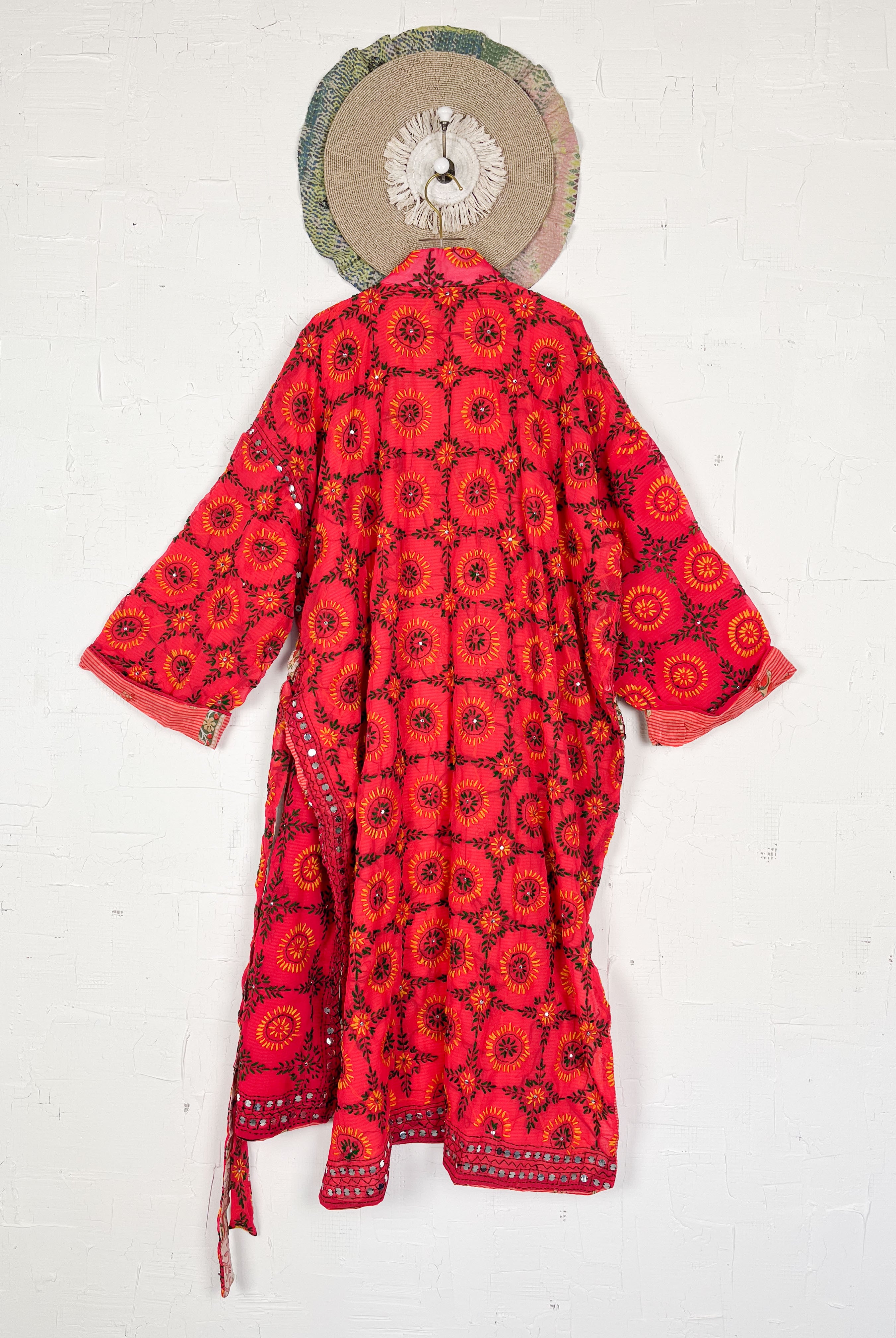 Bohored Phulkari kimono - Love Protect Sustain