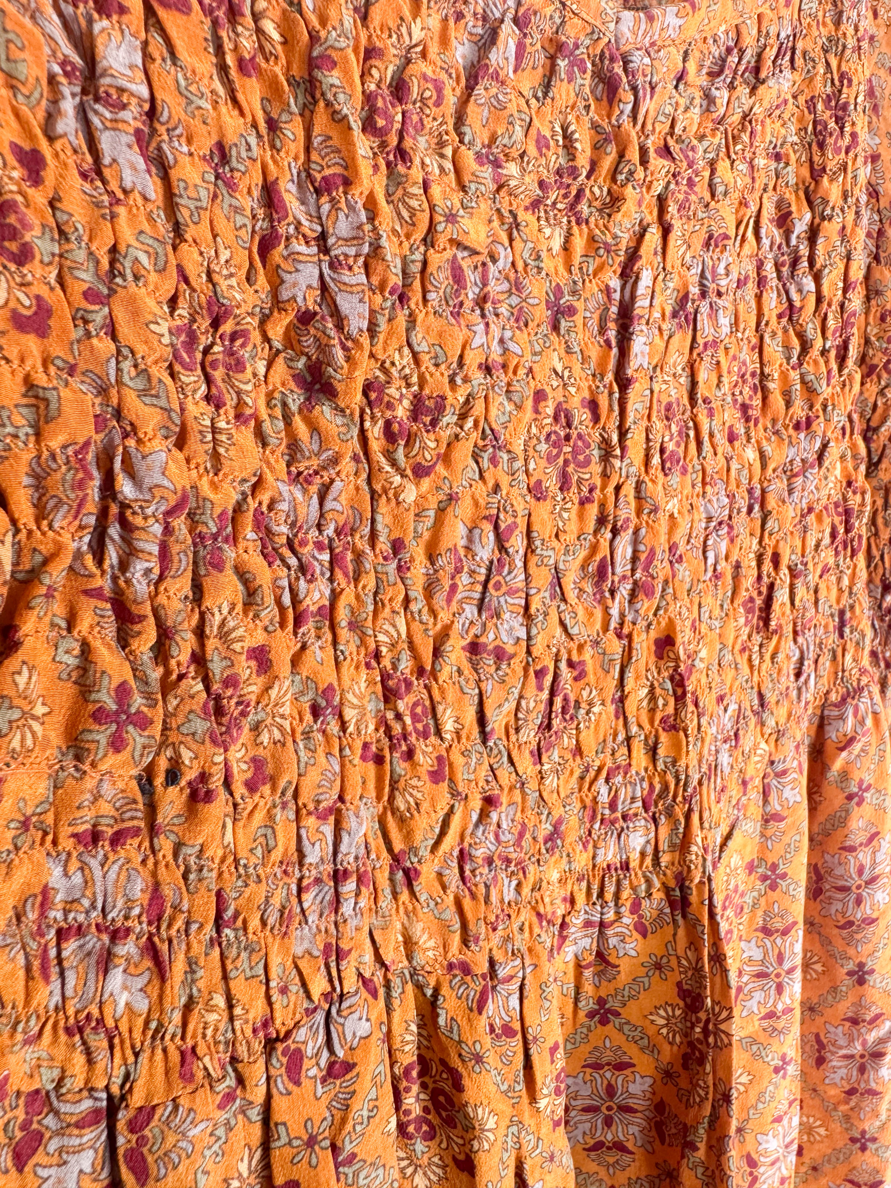 Boho silk dress - Love Protect Sustain