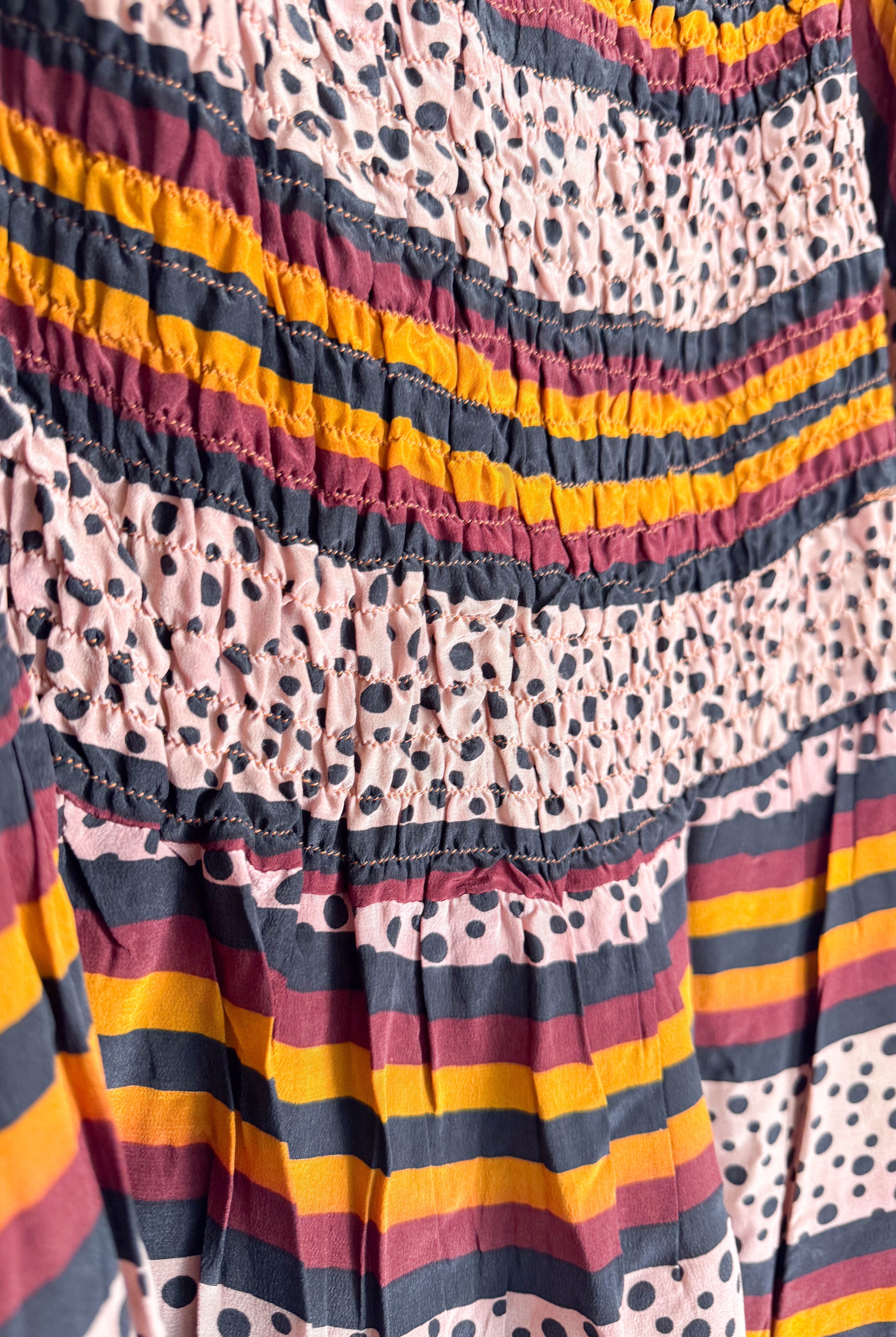 Boho silk dress - Love Protect Sustain