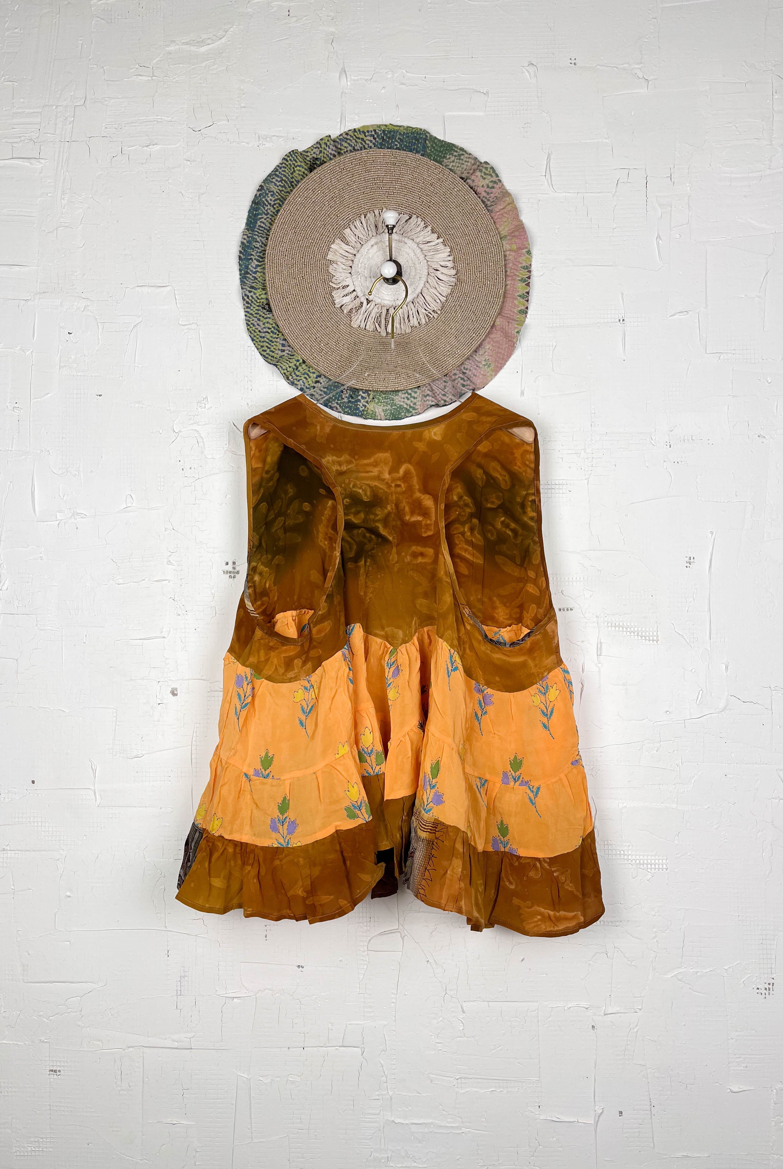 Boho silk patchwork top - Love Protect Sustain