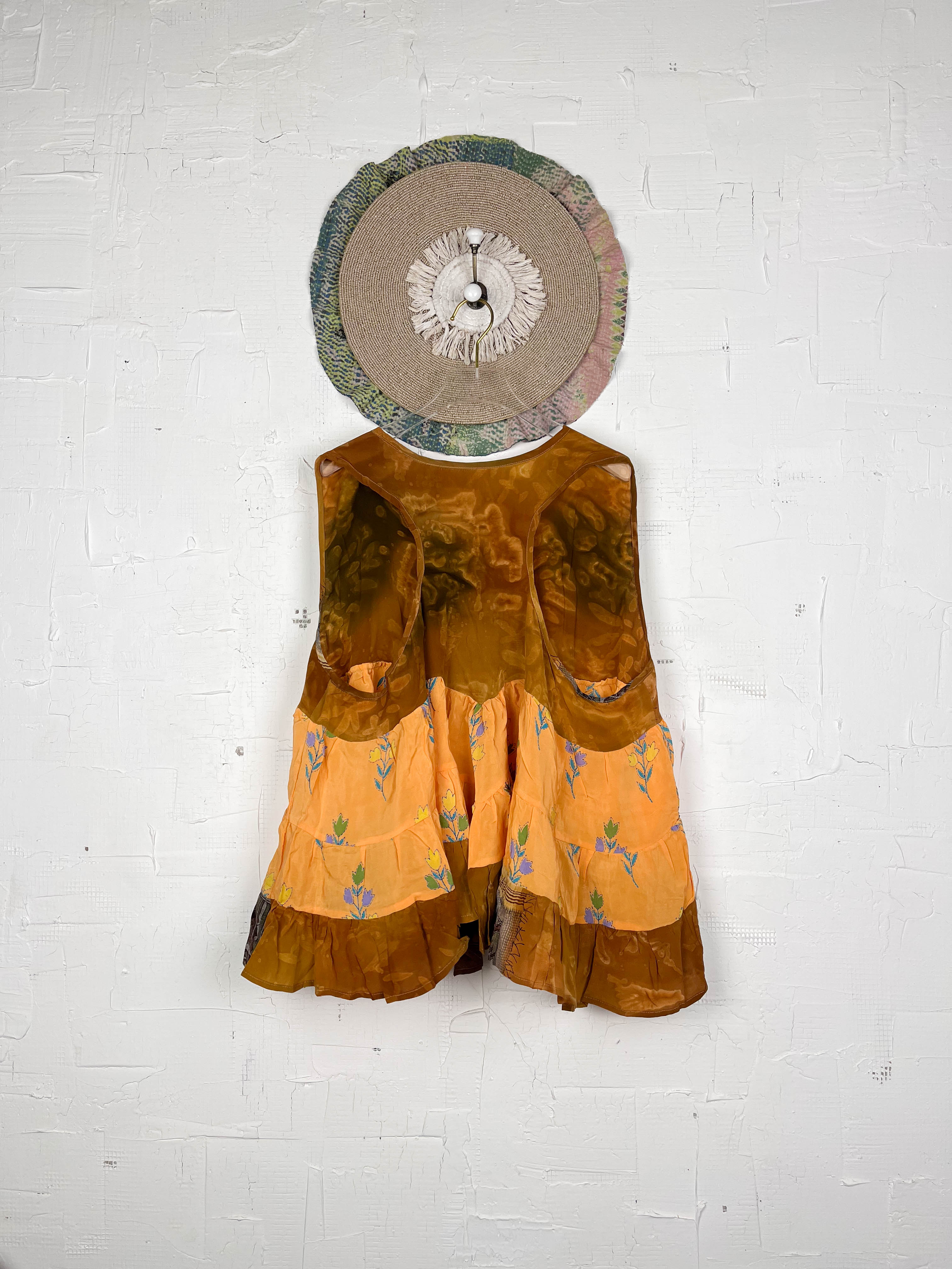 Boho silk patchwork top - Love Protect Sustain