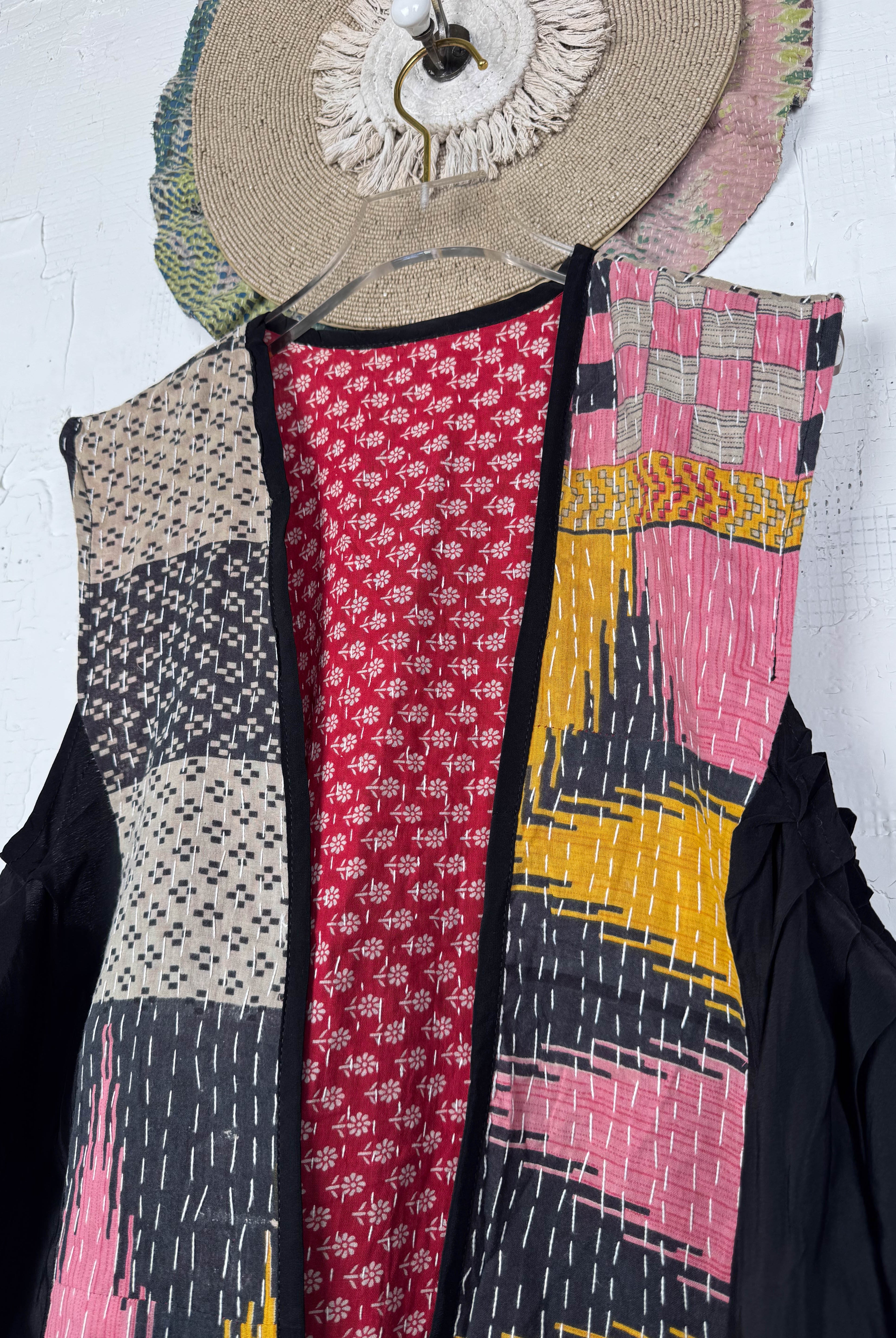 Boho silk vest - Love Protect Sustain