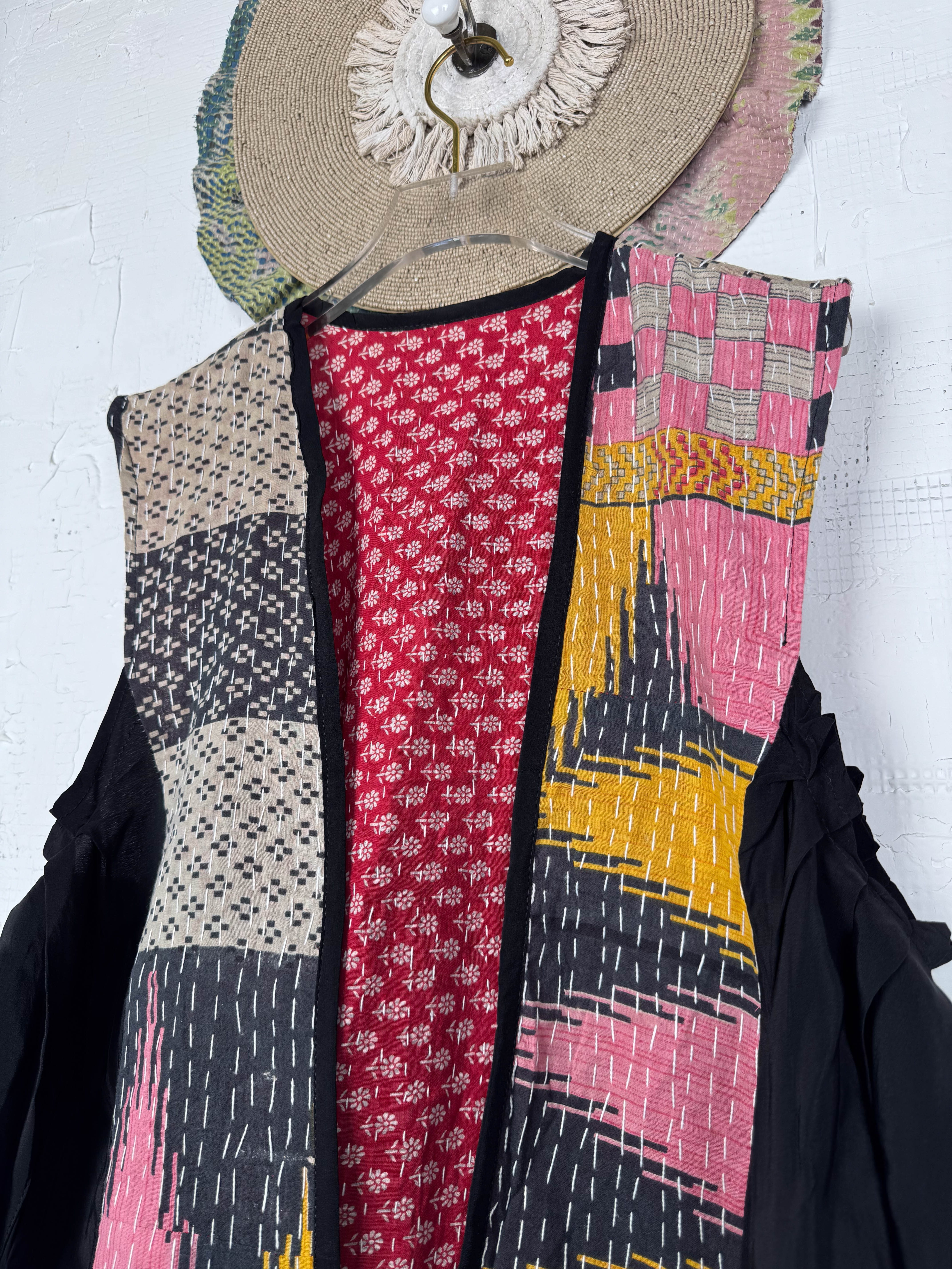 Boho silk vest - Love Protect Sustain