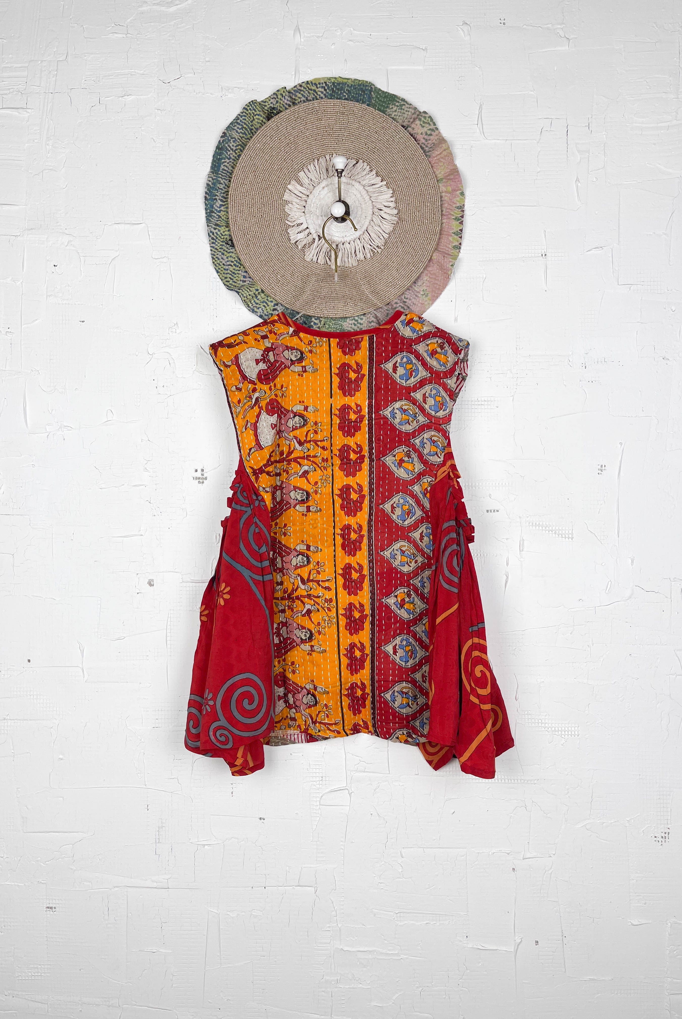 Boho silk vest - Love Protect Sustain