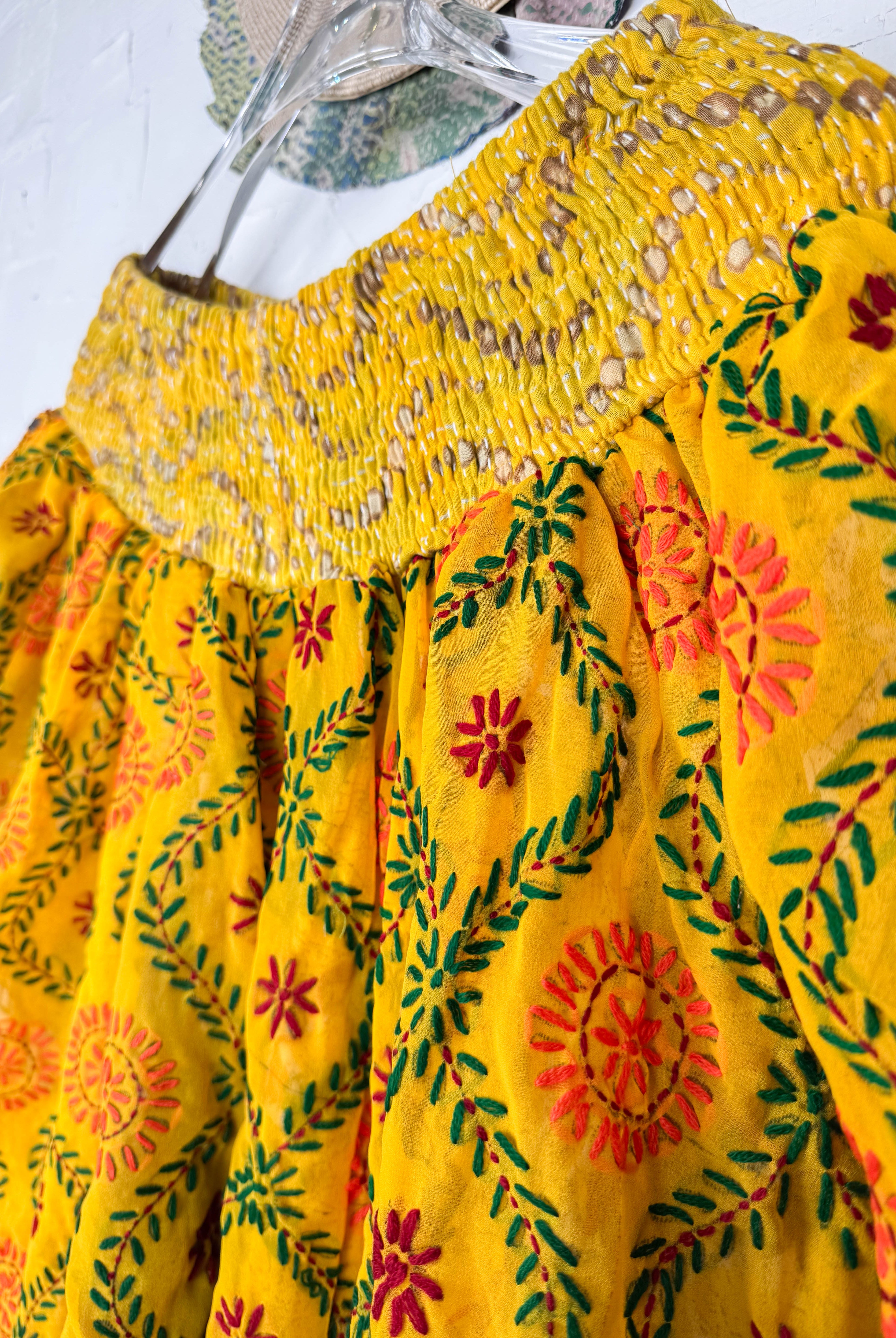 Boho yoga travel pants embroidered - Love Protect Sustain