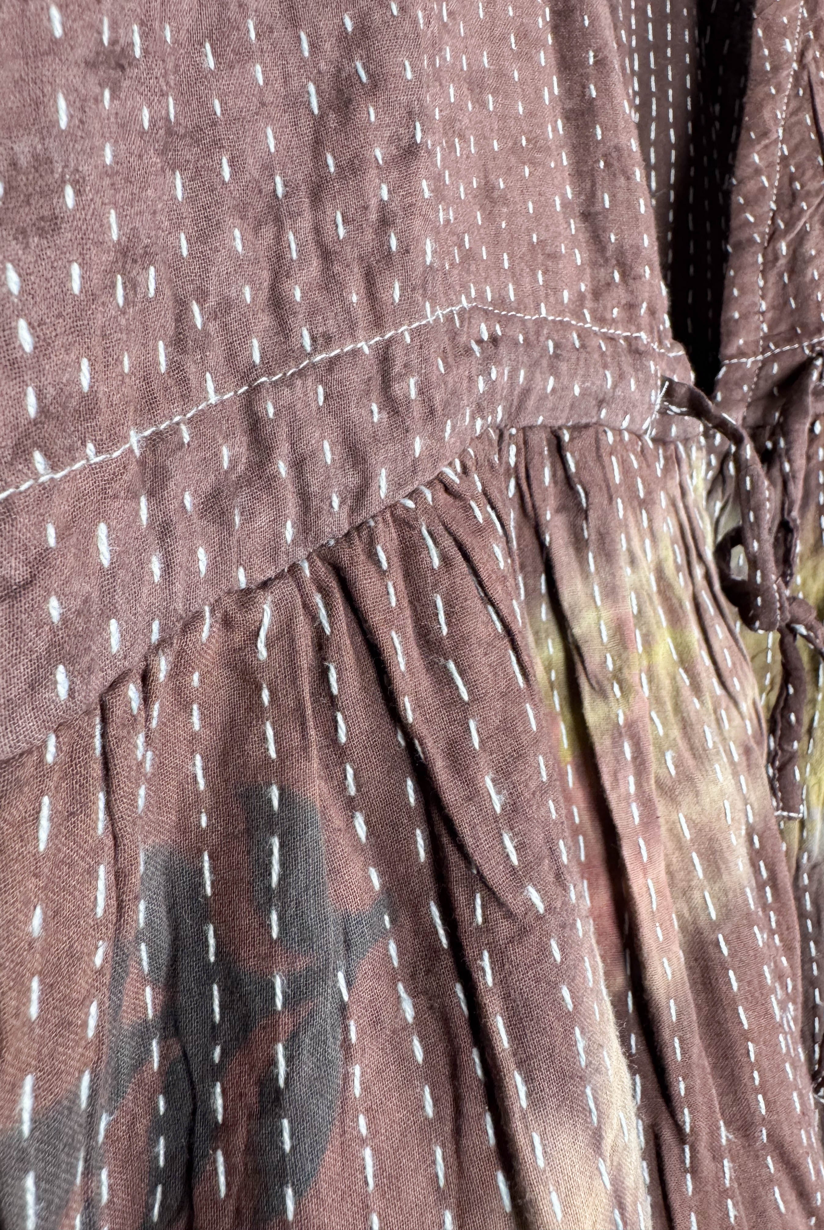 Brown Tie Dye Jumpsuit - Love Protect Sustain