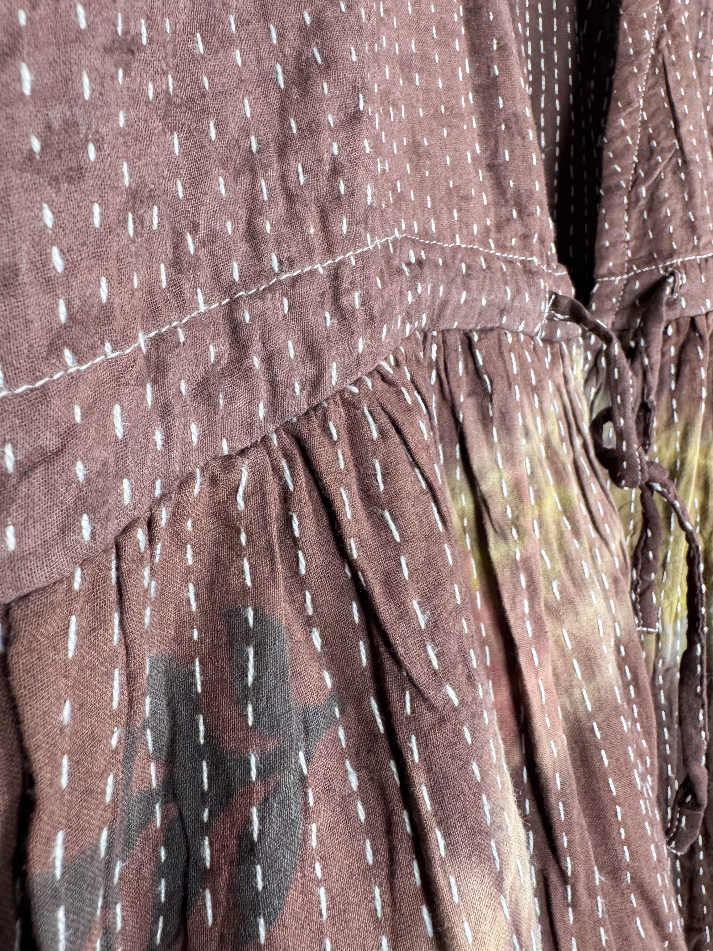 Brown Tie Dye Jumpsuit - Love Protect Sustain