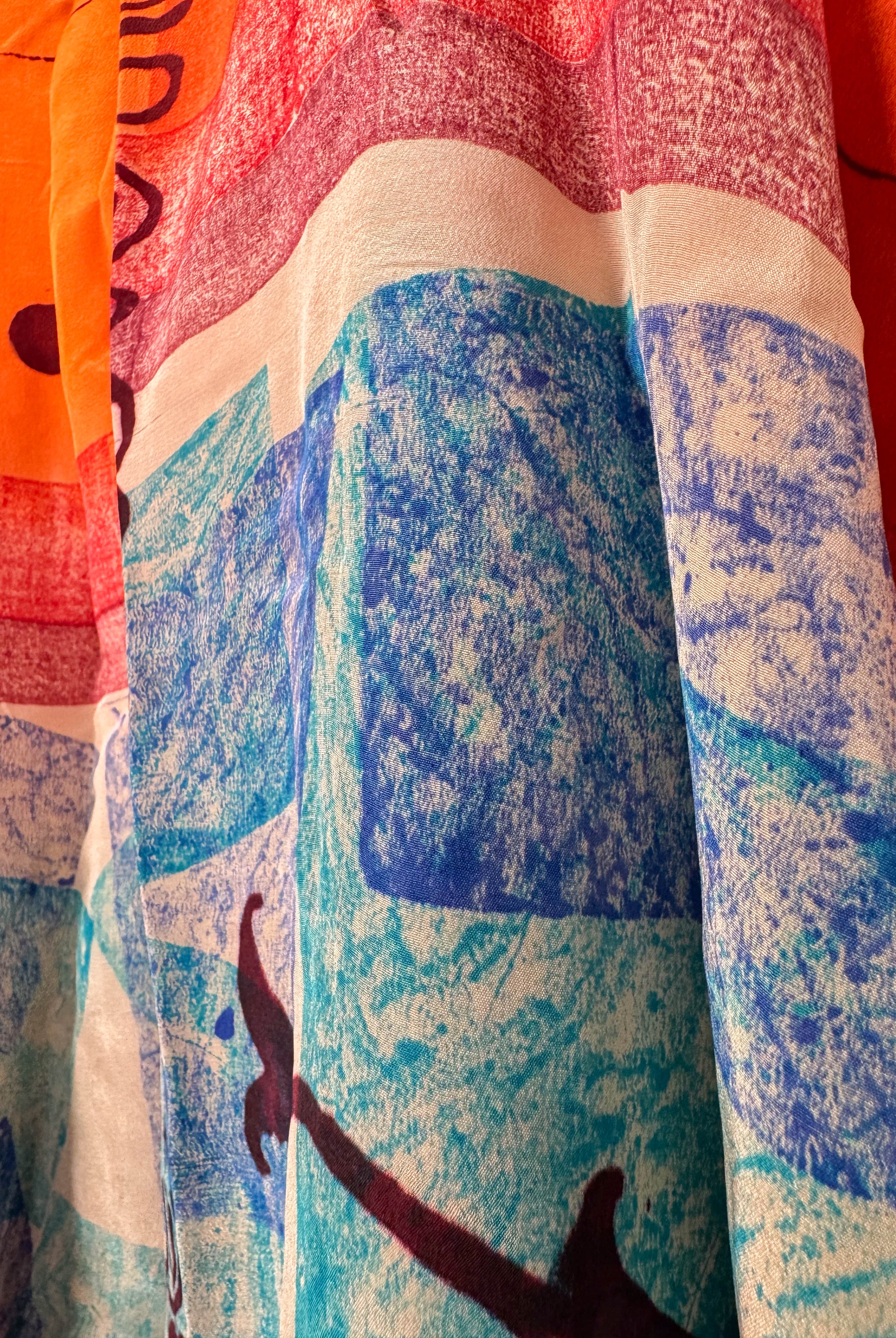 Casual silk dress - Love Protect Sustain