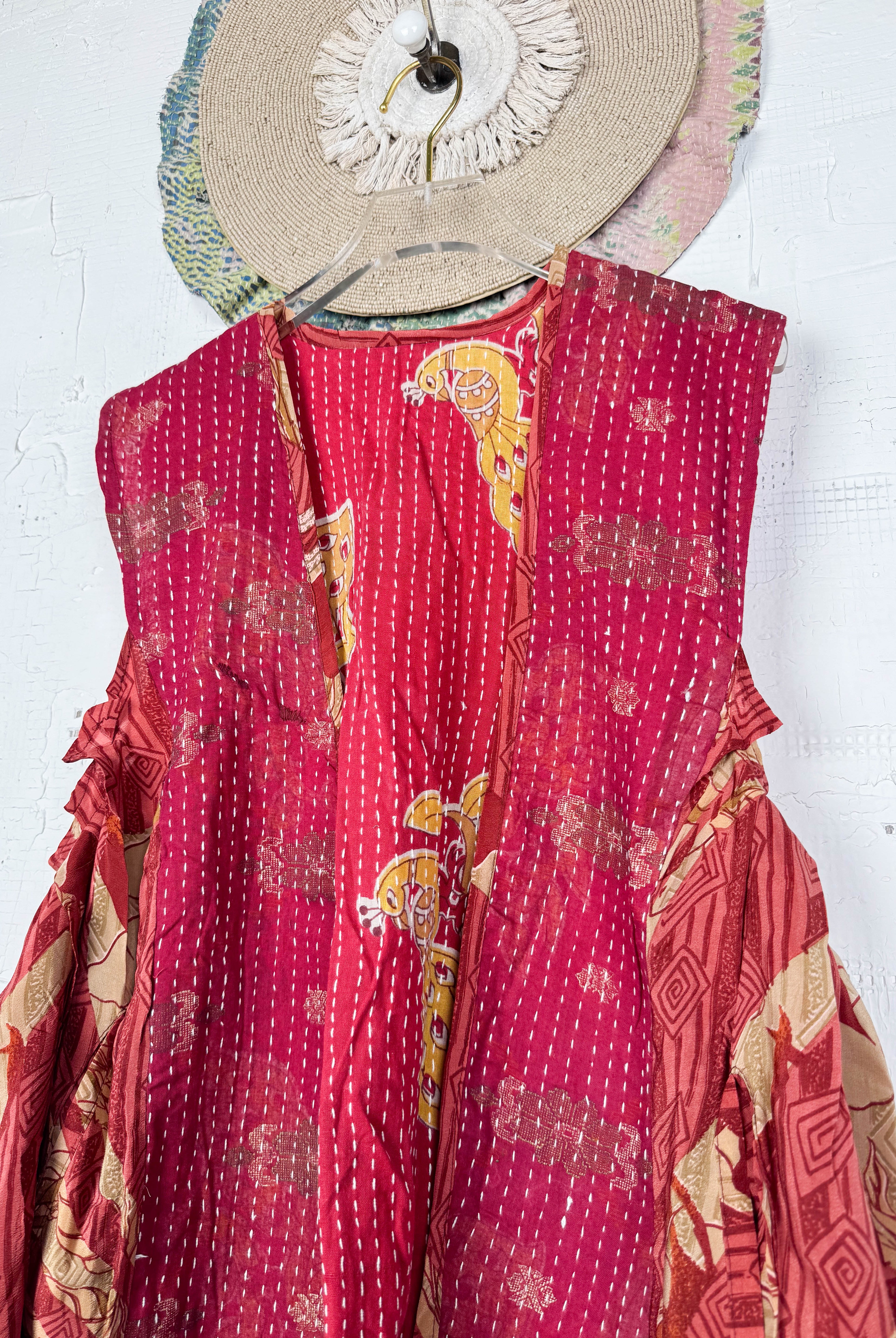 Casual silk vest - Love Protect Sustain