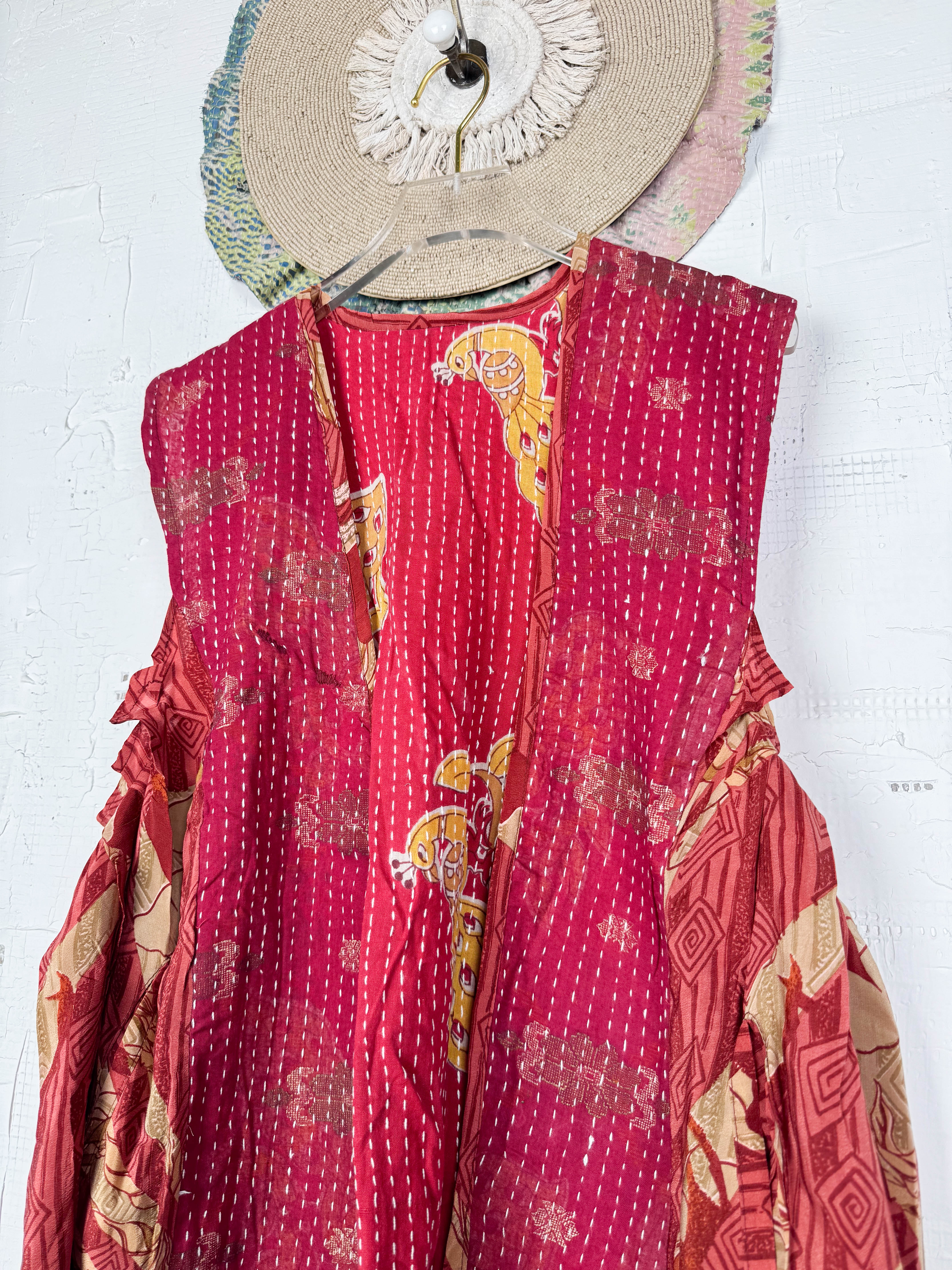 Casual silk vest - Love Protect Sustain