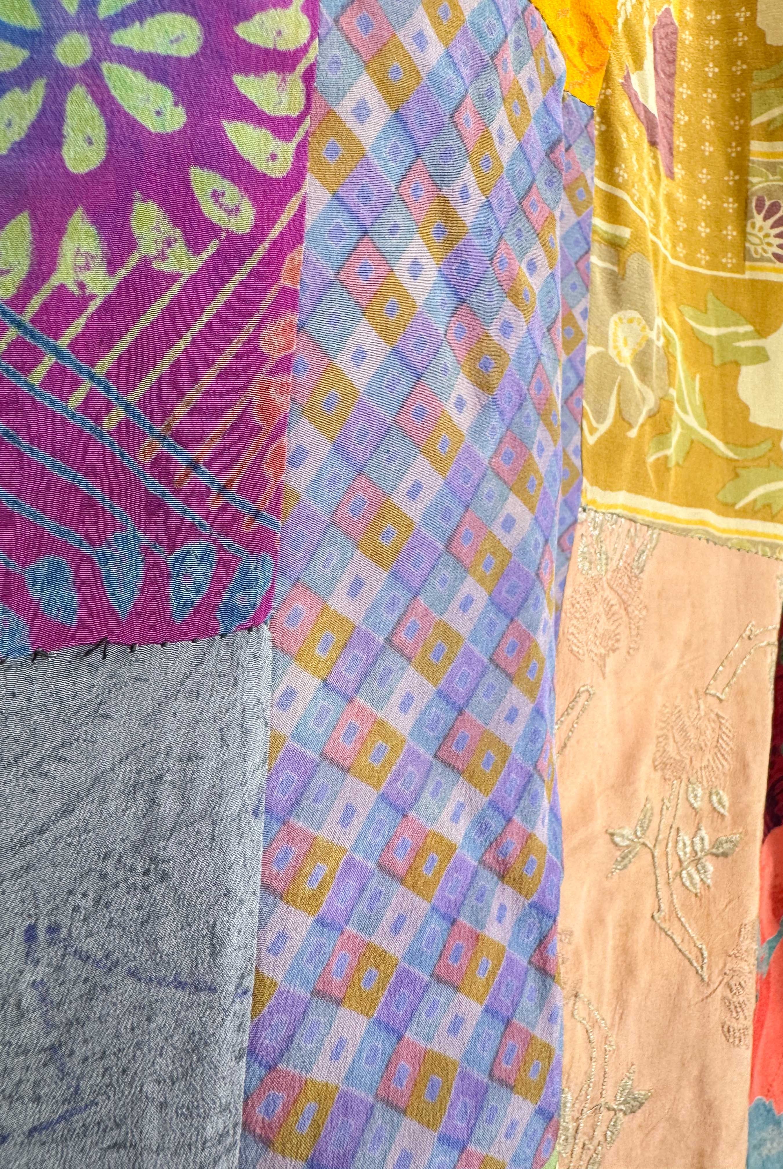 Collection of patterned cloths in various colors - Love Protect Sustain