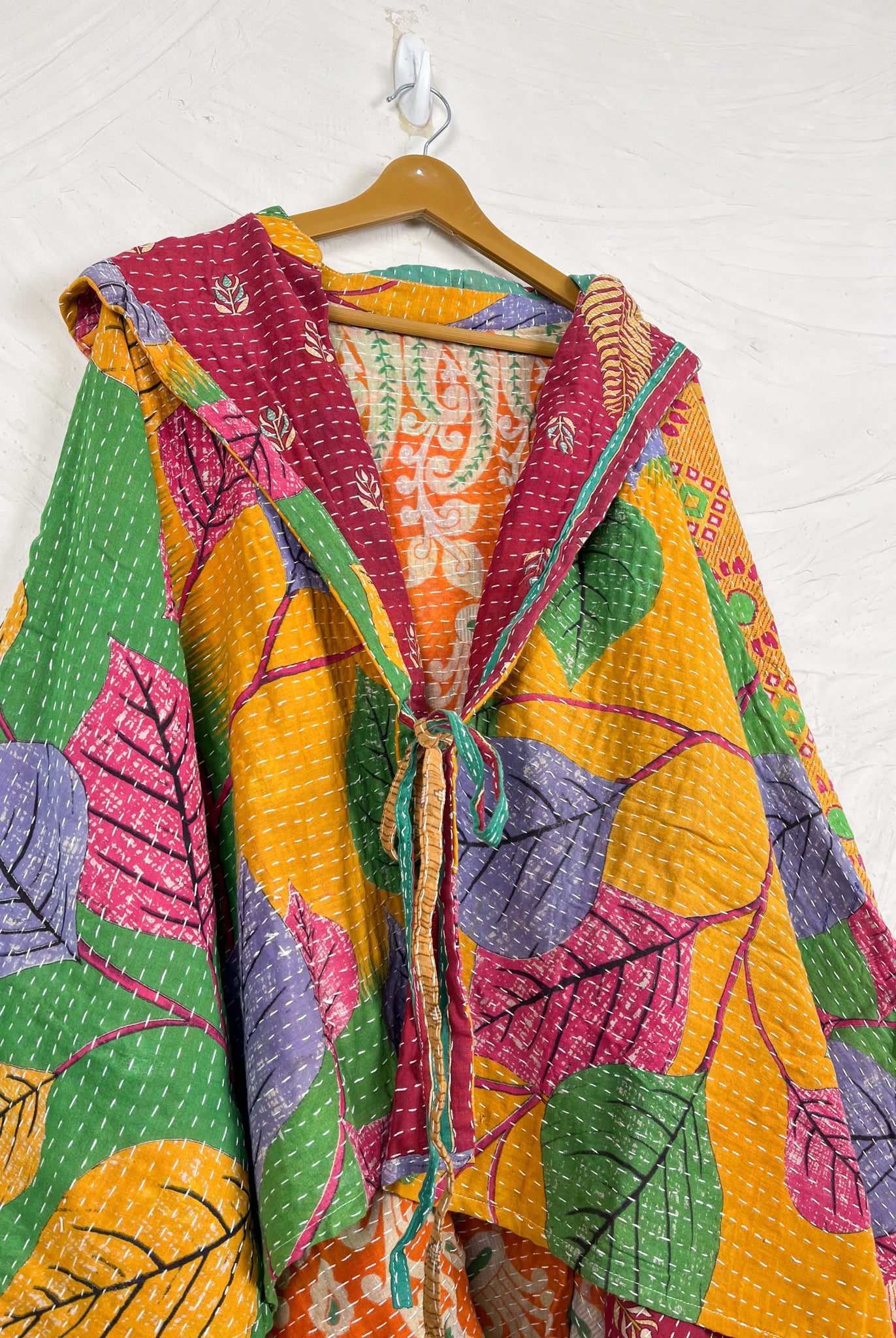 Colorful Kantha Jacket - Love Protect Sustain