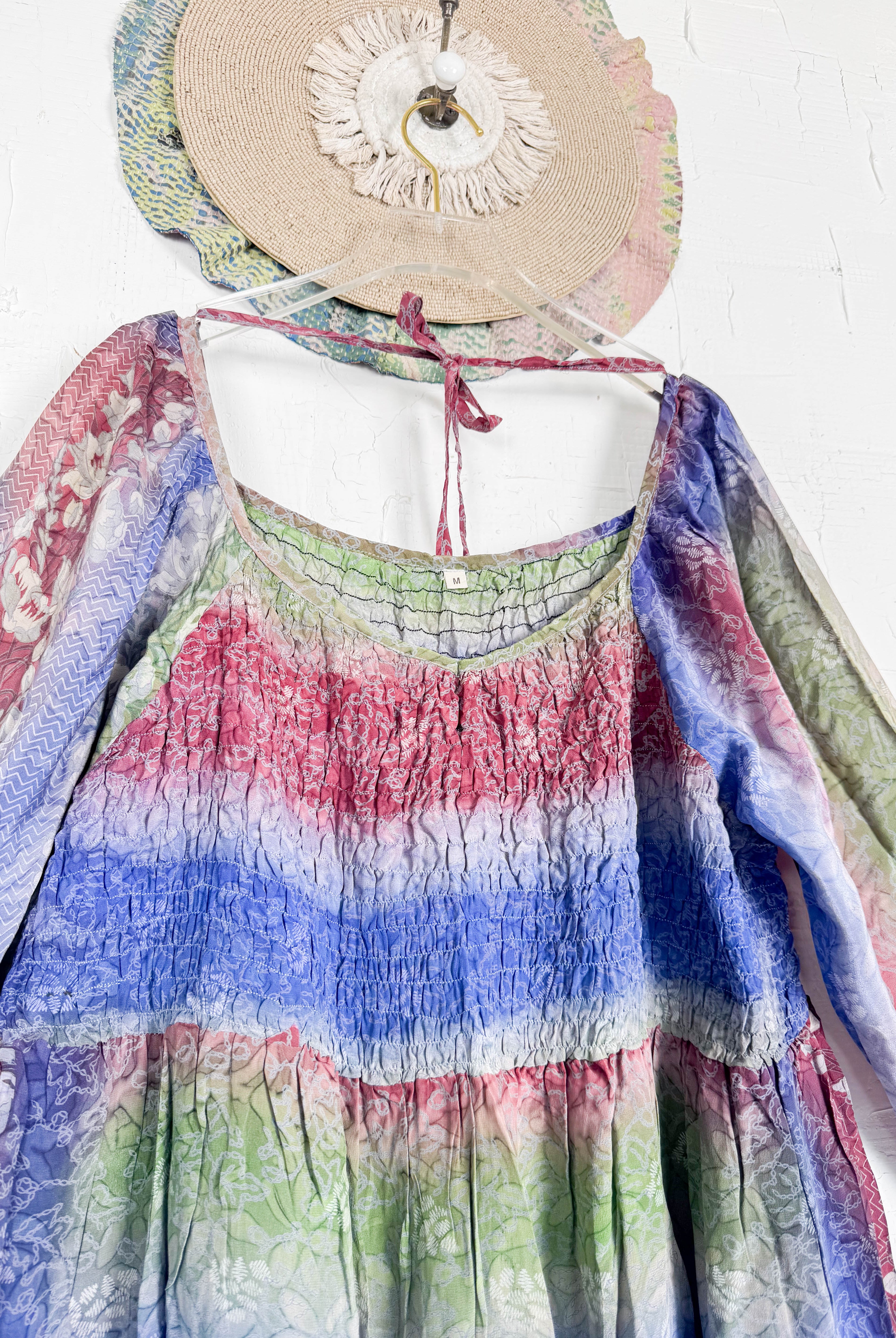 Colorful Silk Dress - Love Protect Sustain