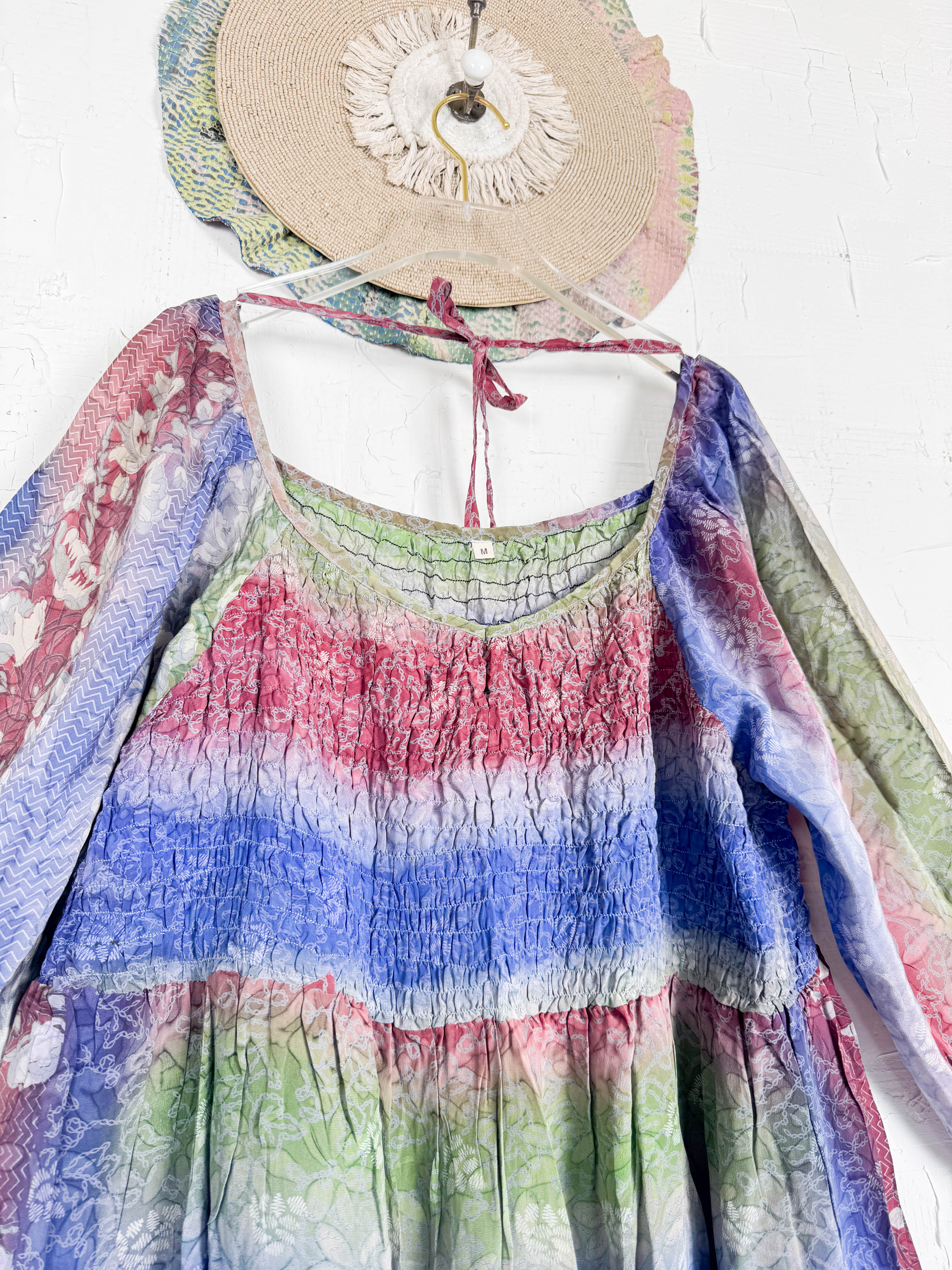 Colorful Silk Dress - Love Protect Sustain