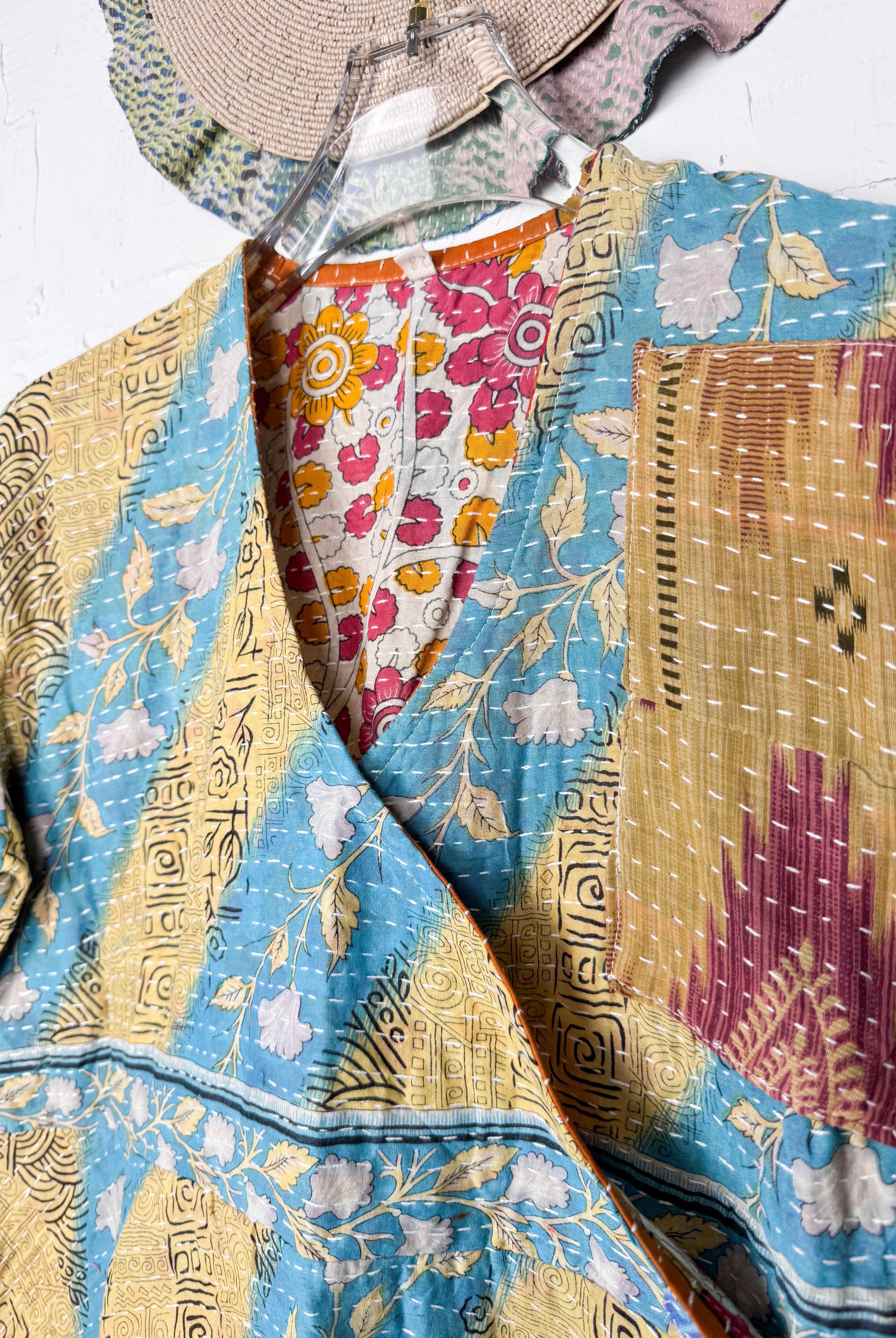 Colorful wrap dress - Love Protect Sustain