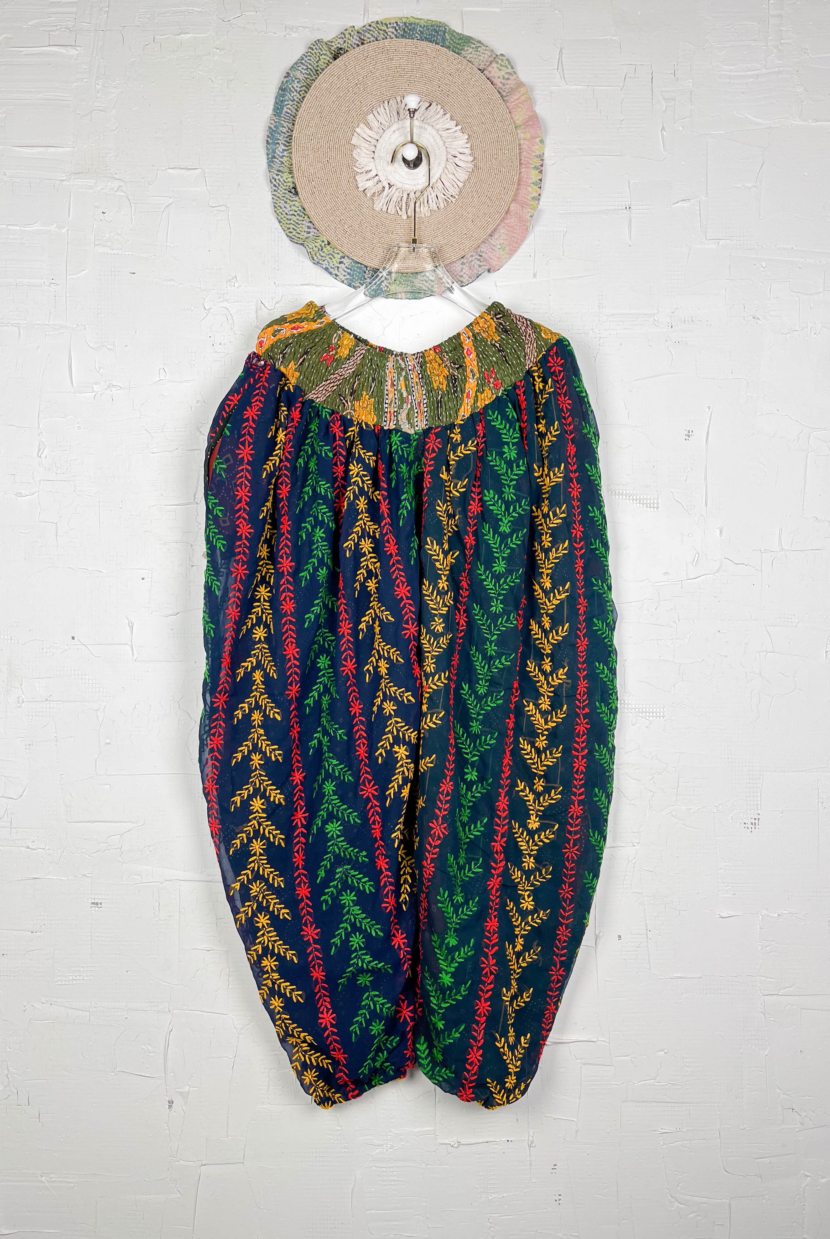 Comfortable embroidered pants- Love Protect Sustain