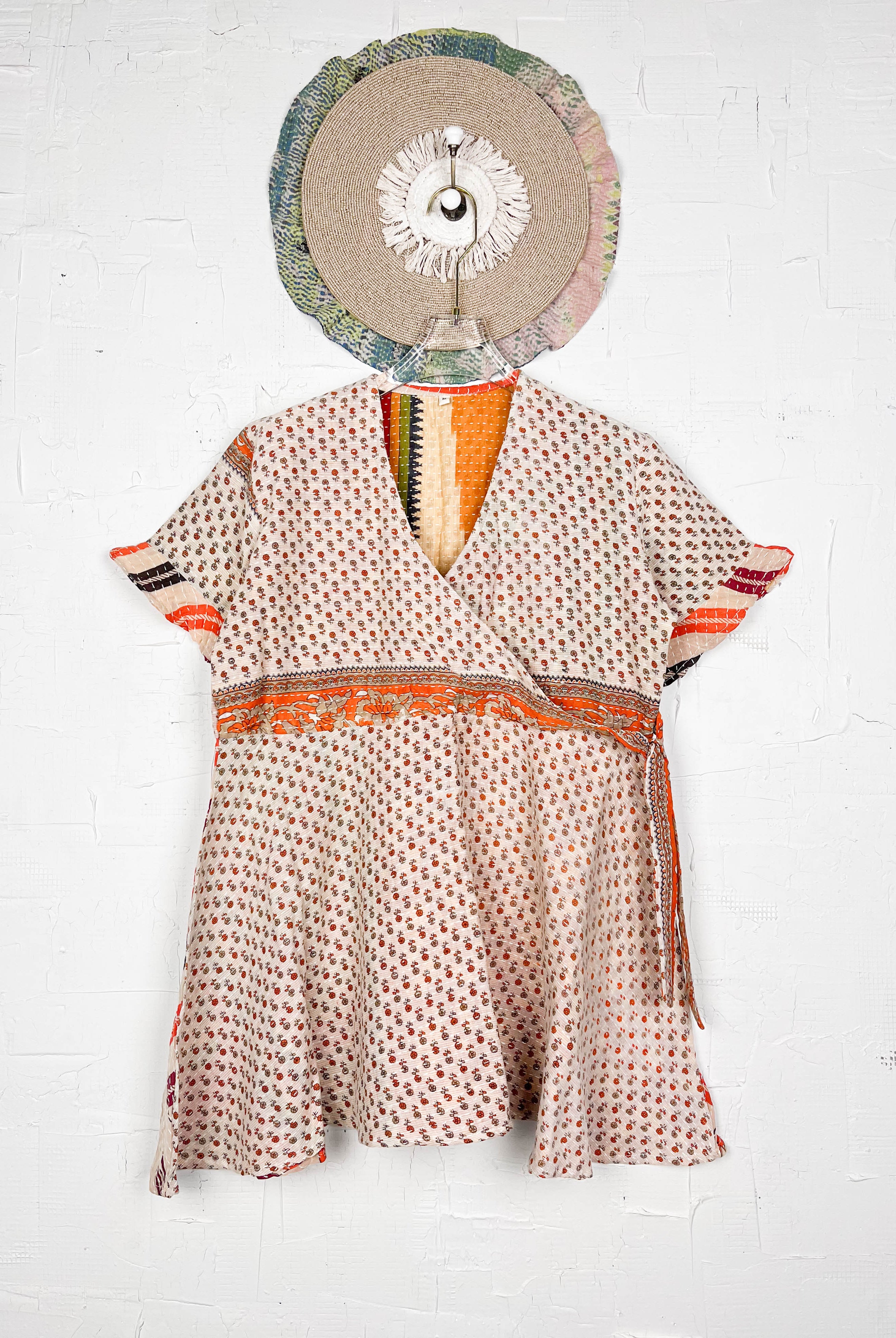 Cotton Kantha dress - Love Protect Sustain