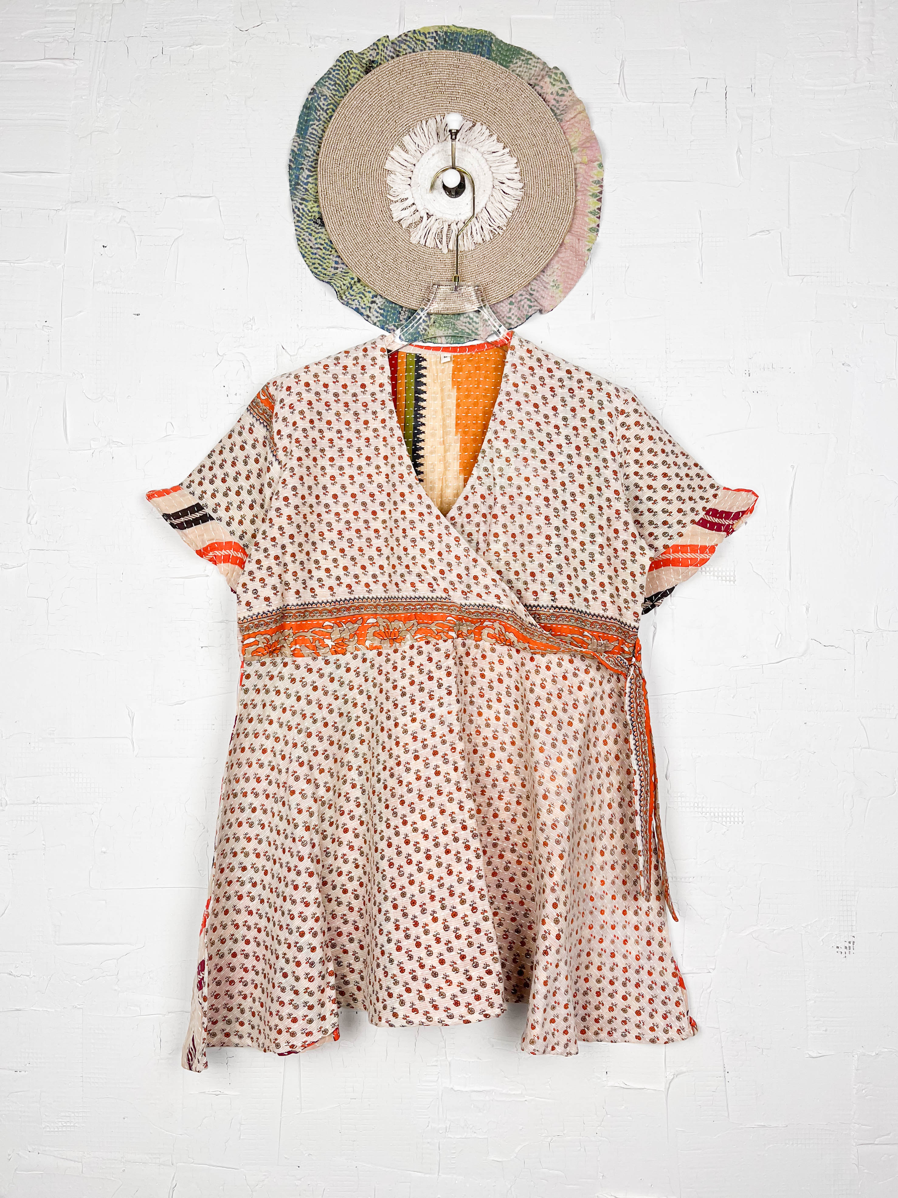 Cotton Kantha dress - Love Protect Sustain