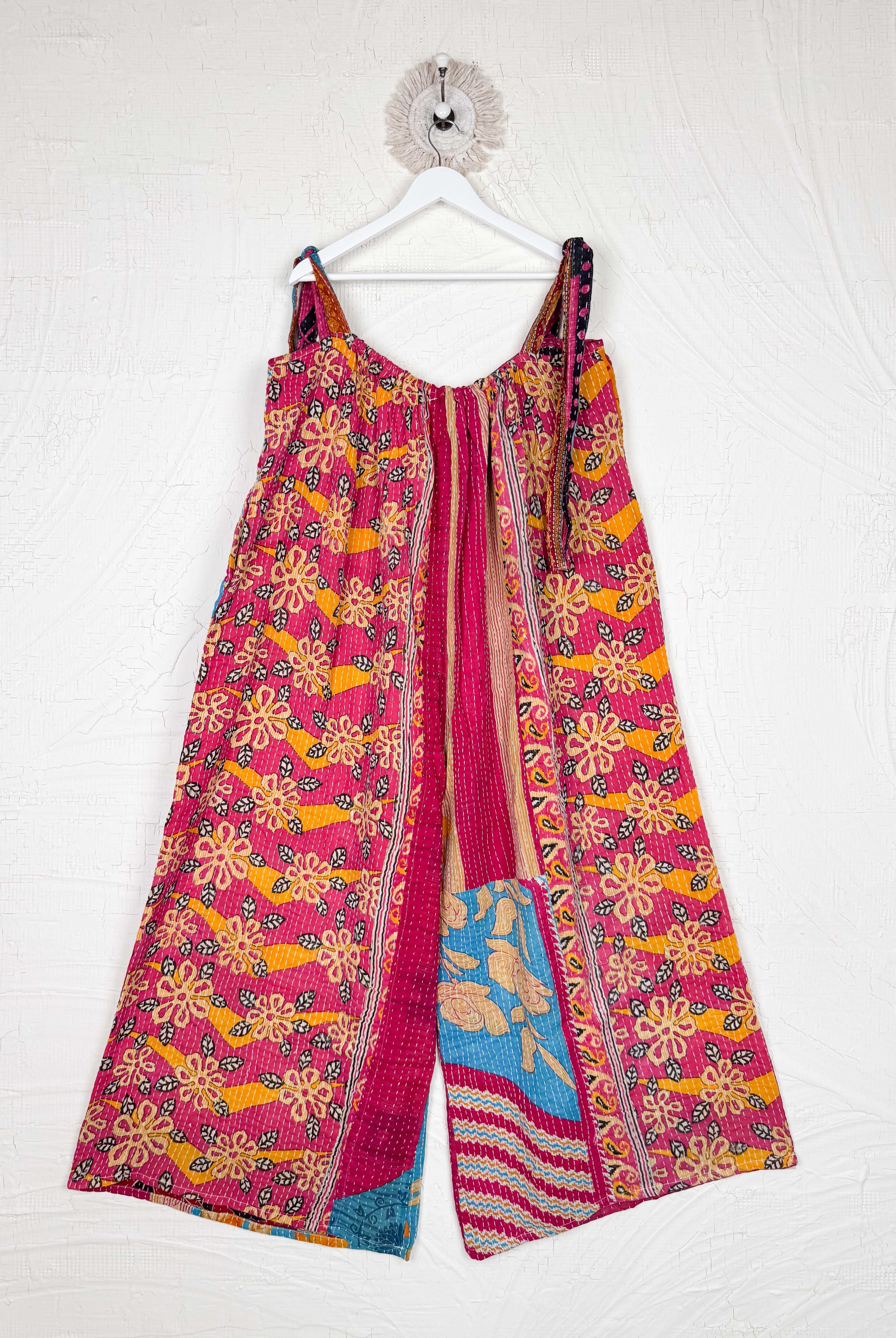 Cotton Kantha jumpsuit - Love Protect Sustain