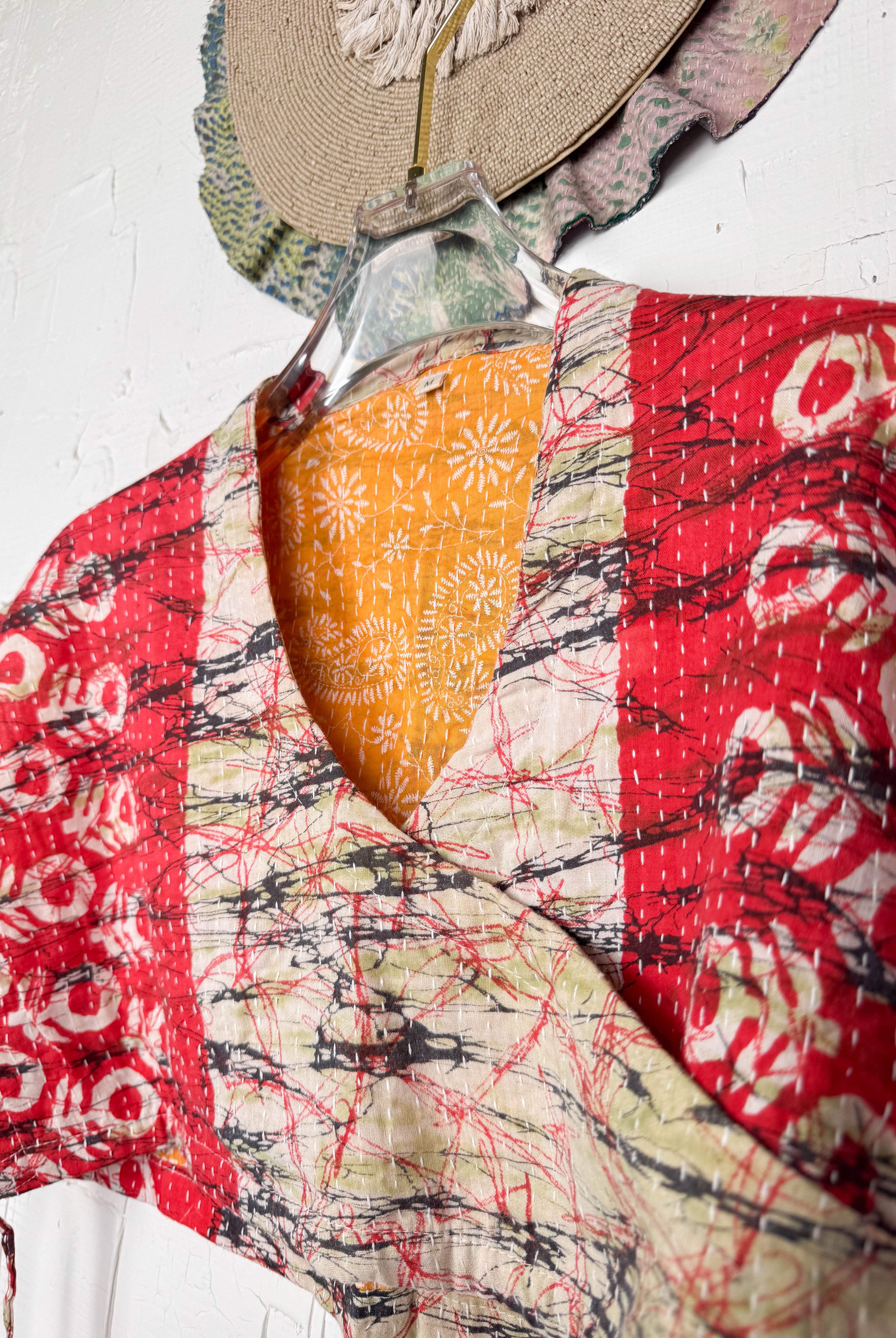 Cotton kantha top - Love Protect Sustain