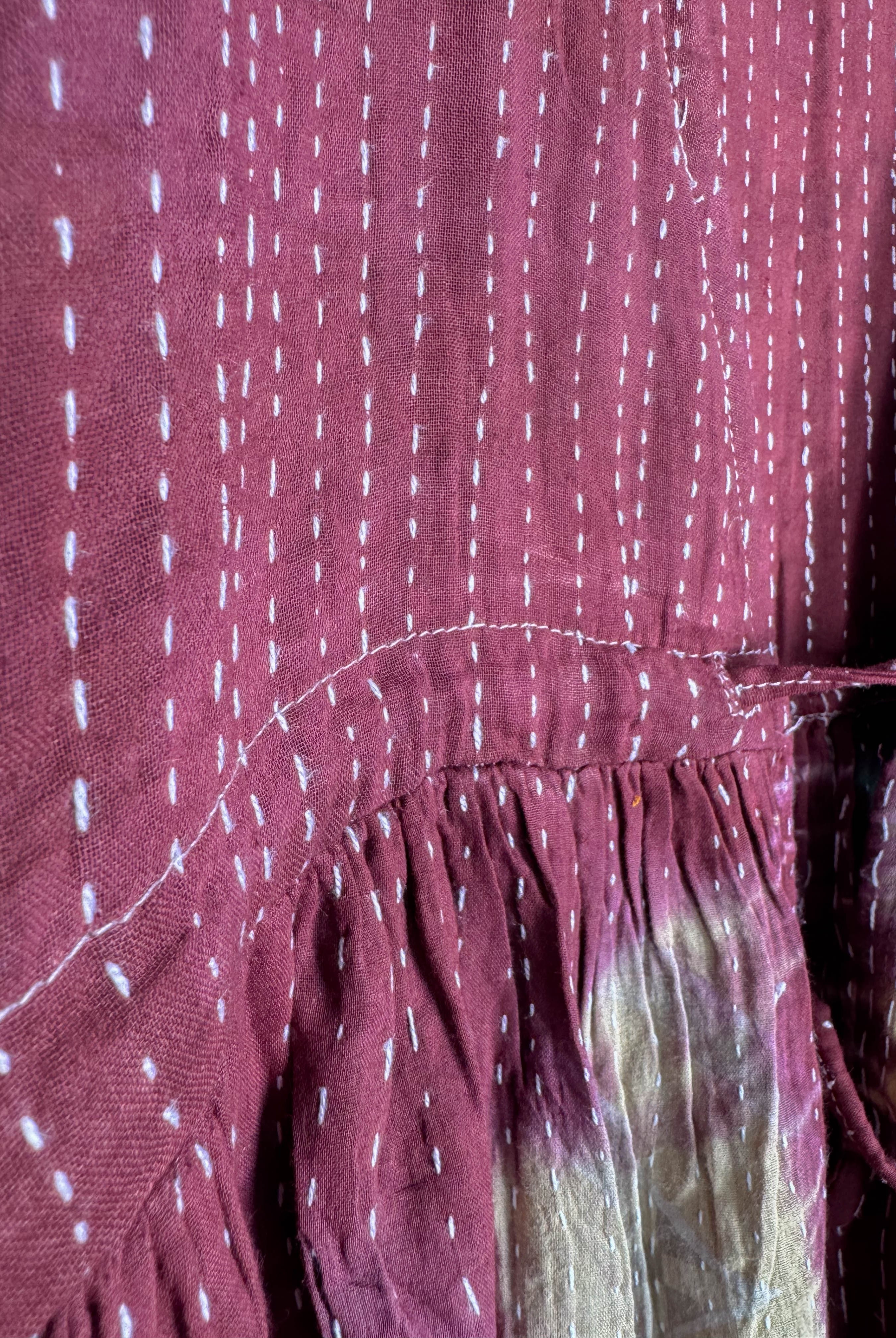 Cotton tie dye jumpsuit - Love Protect Sustain